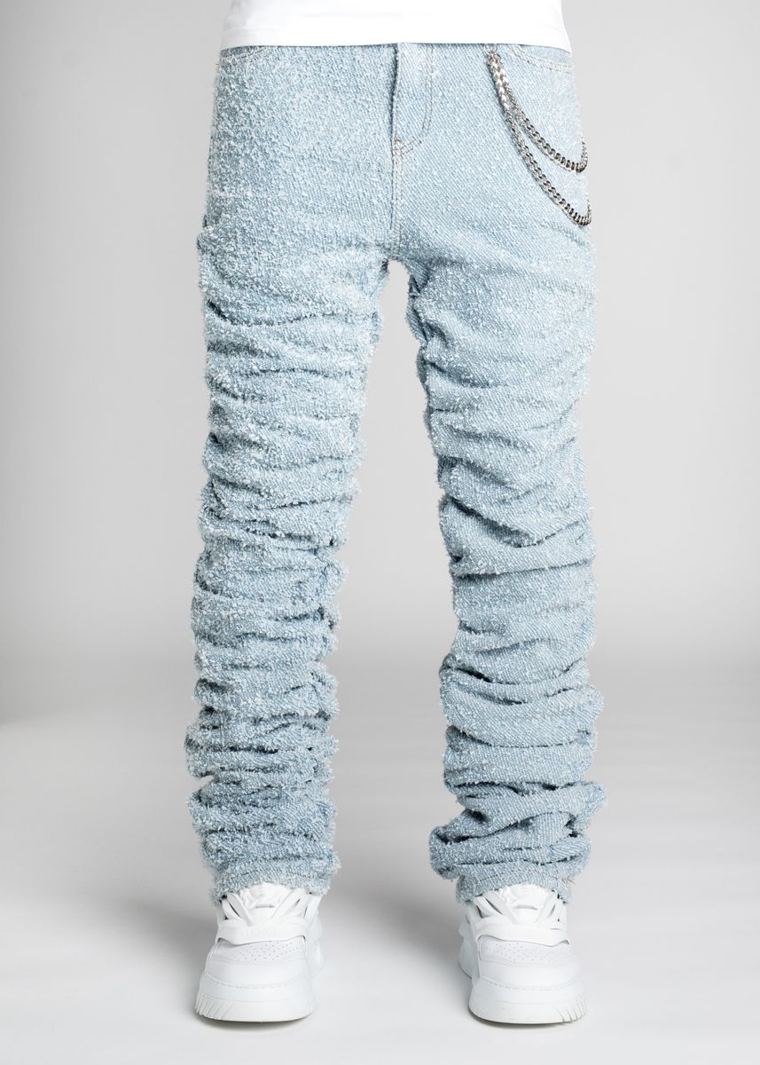 Guapi Super Stacked Sky Blue Denim