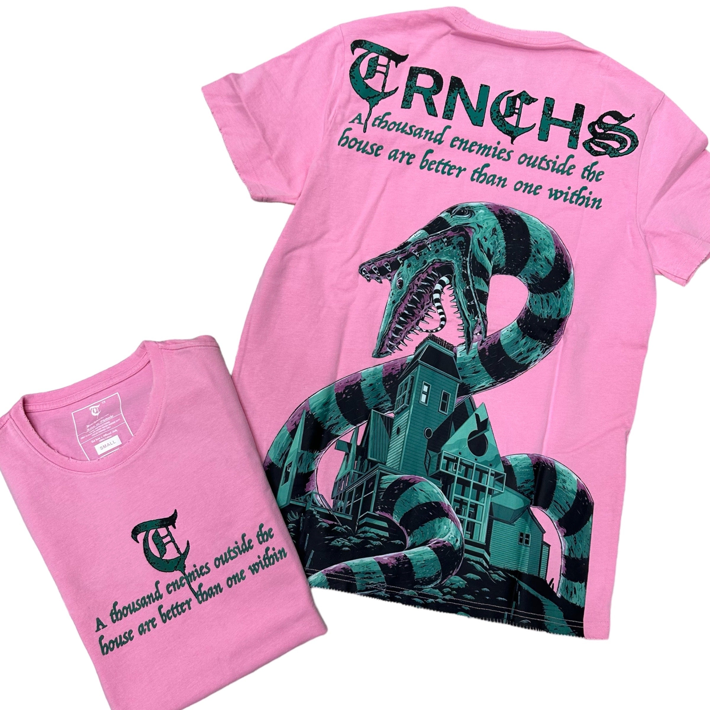 Trnchs Orochimaru Vintage Oversize Tee Pink