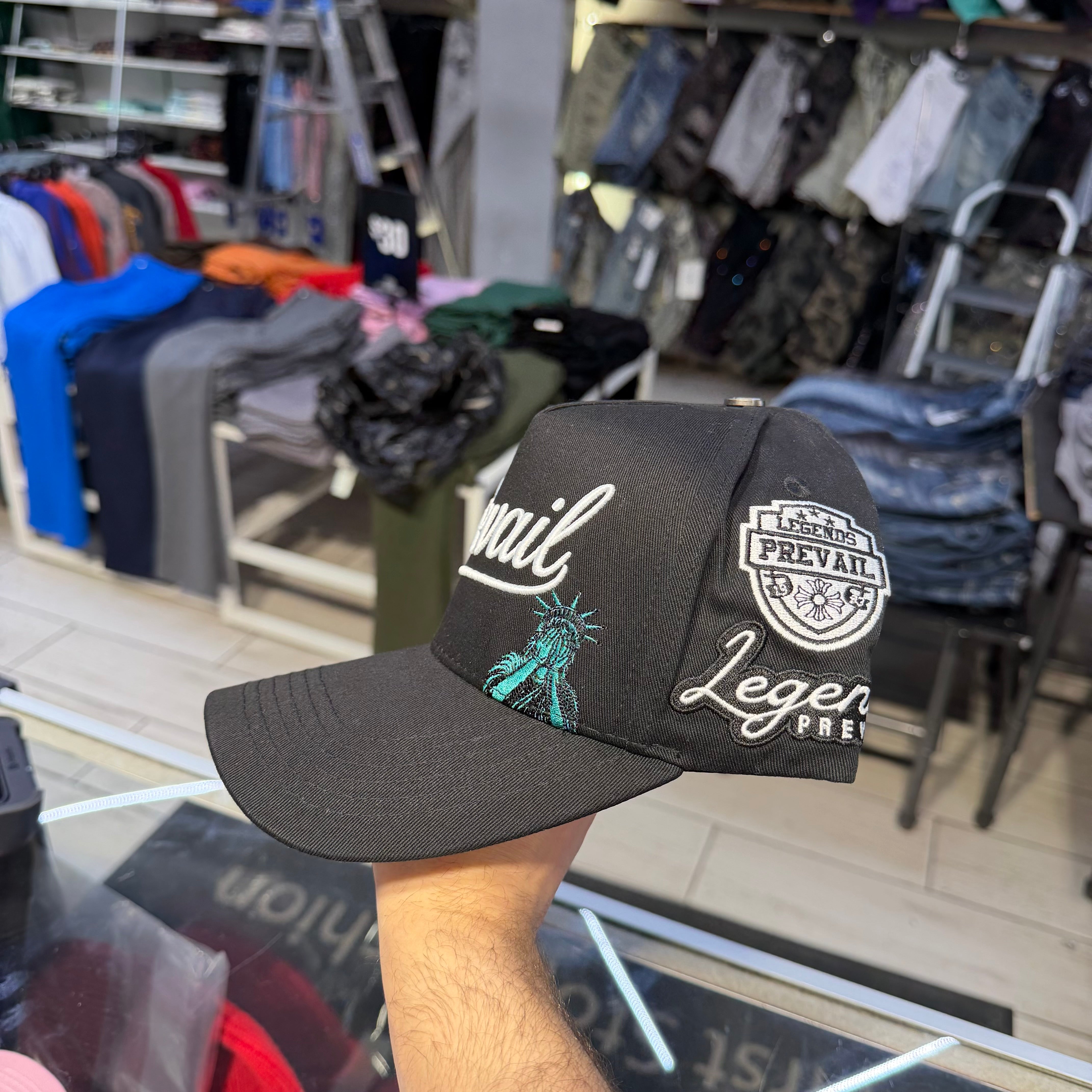 Prevail - Patch Trucker Hat - Black/White