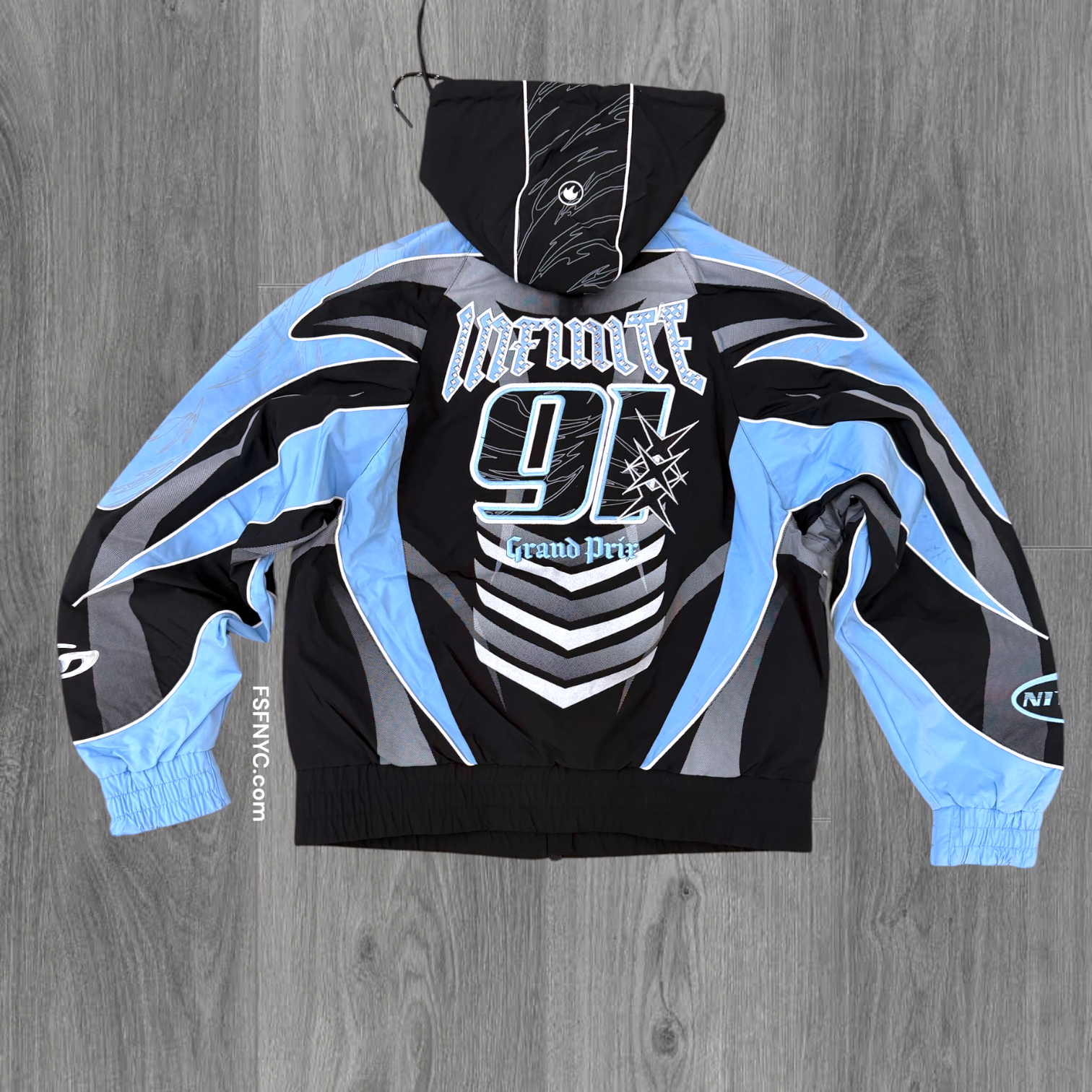 Rise - SET - Windbreaker color block - Blue - F586