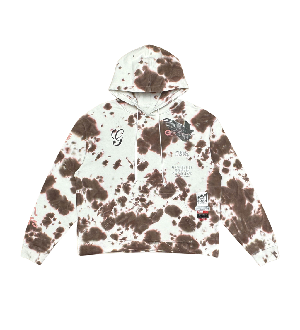 Gunzinii - Lost AngelesTye Dye Cut off Hoodie - Brown - GZ382