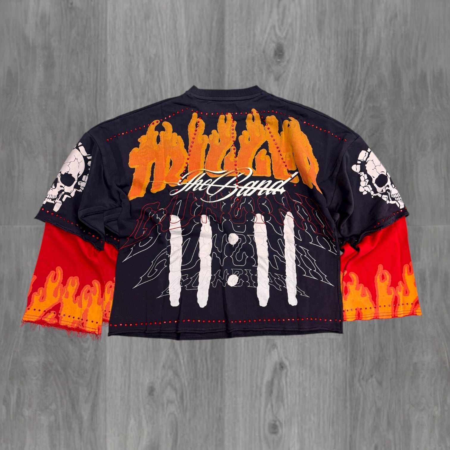 Gunzini - TRIGGER Crop L/S Tee - BLK - Gz830