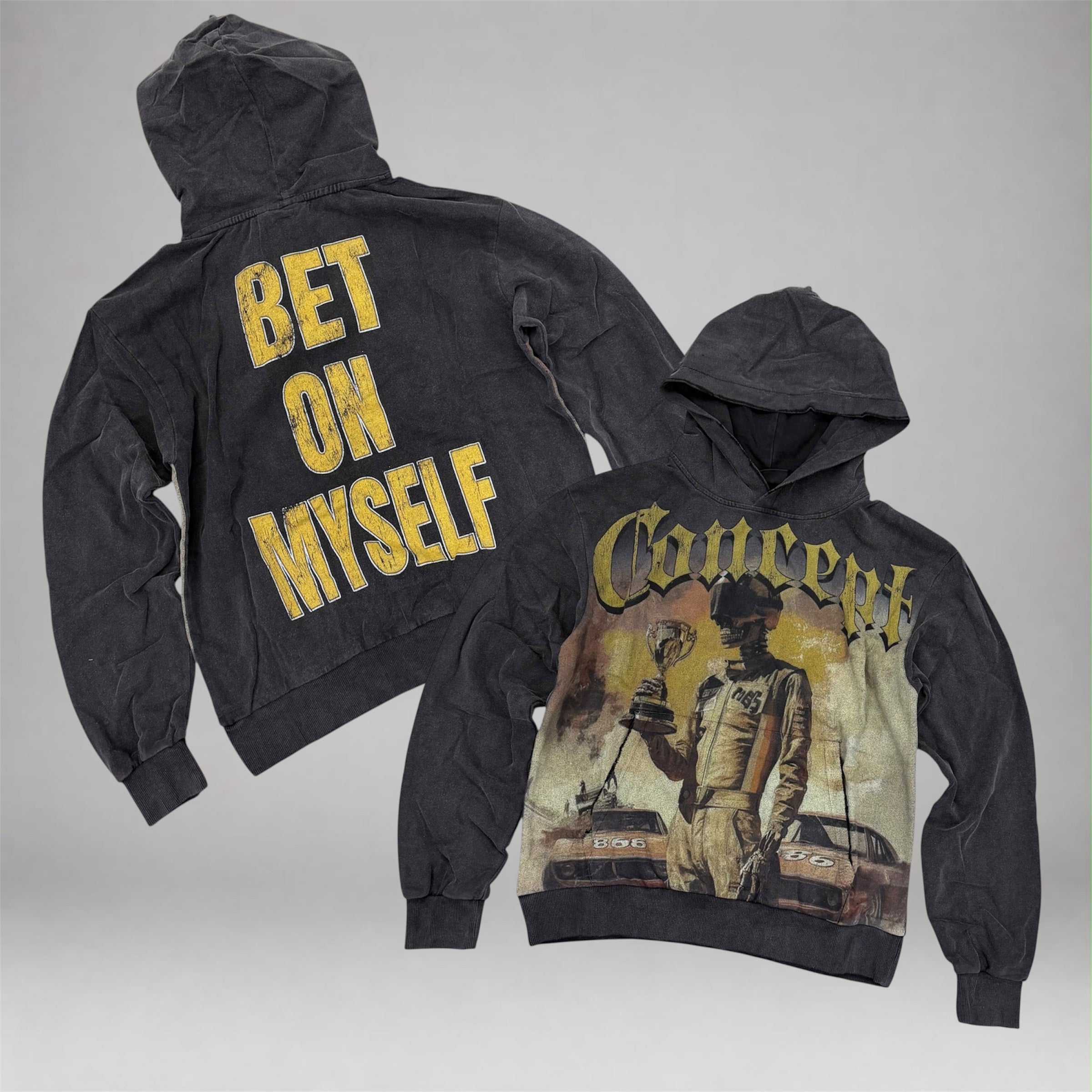 Con - Champion Trophy Hoodie - Black Wash 014