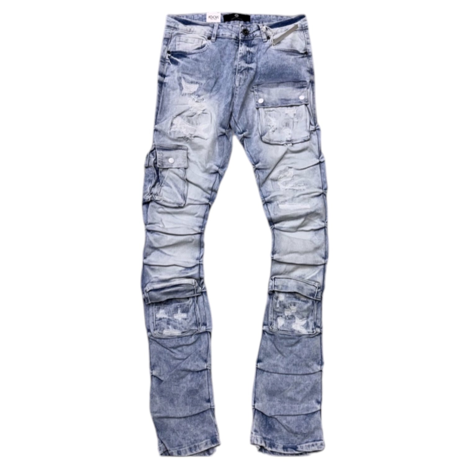 FOCUS - Stacked Cargo Denim - LTWSH - 5226