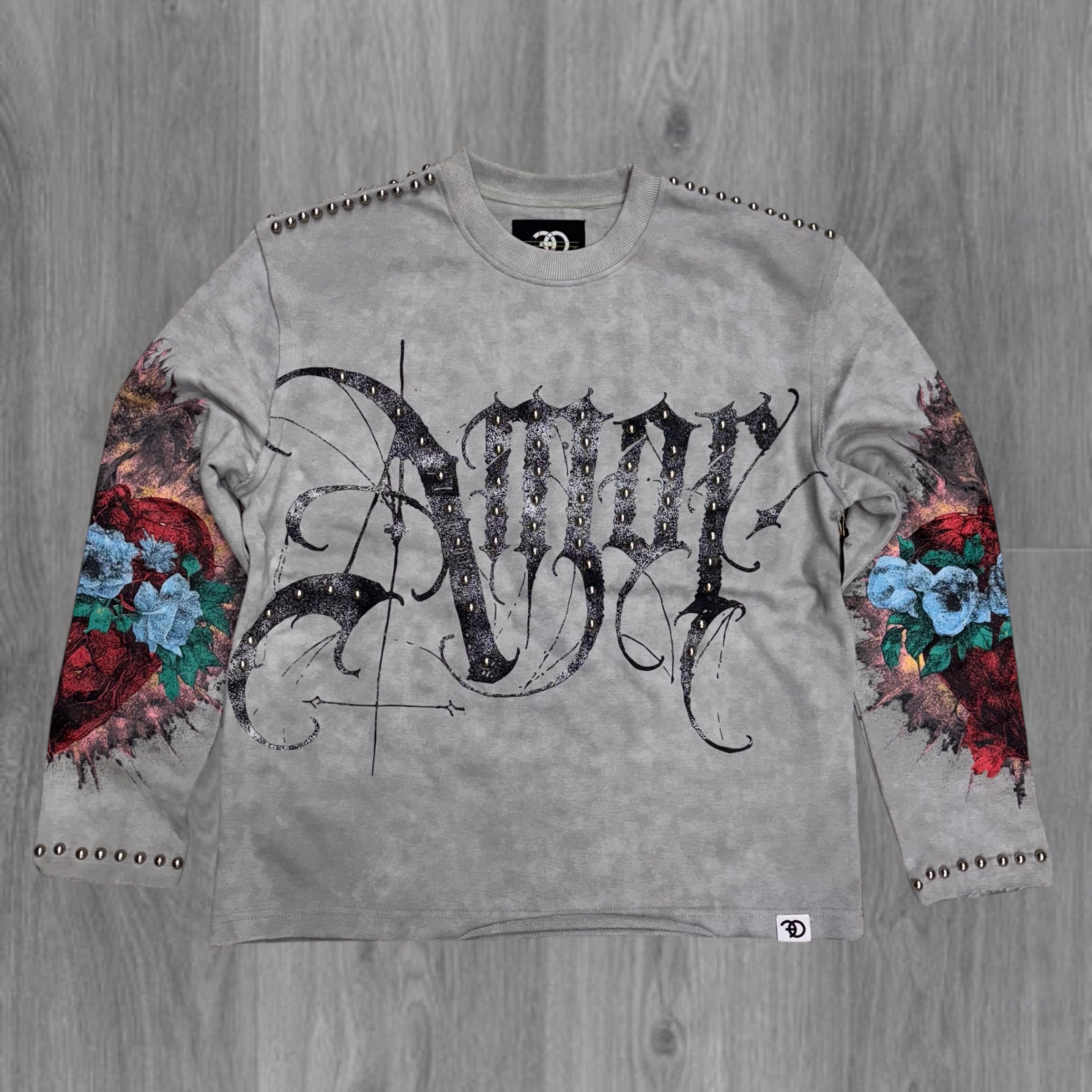 MAKOBI - “ AMOR” Studs Sweatsuit - GRYWSH - 4226