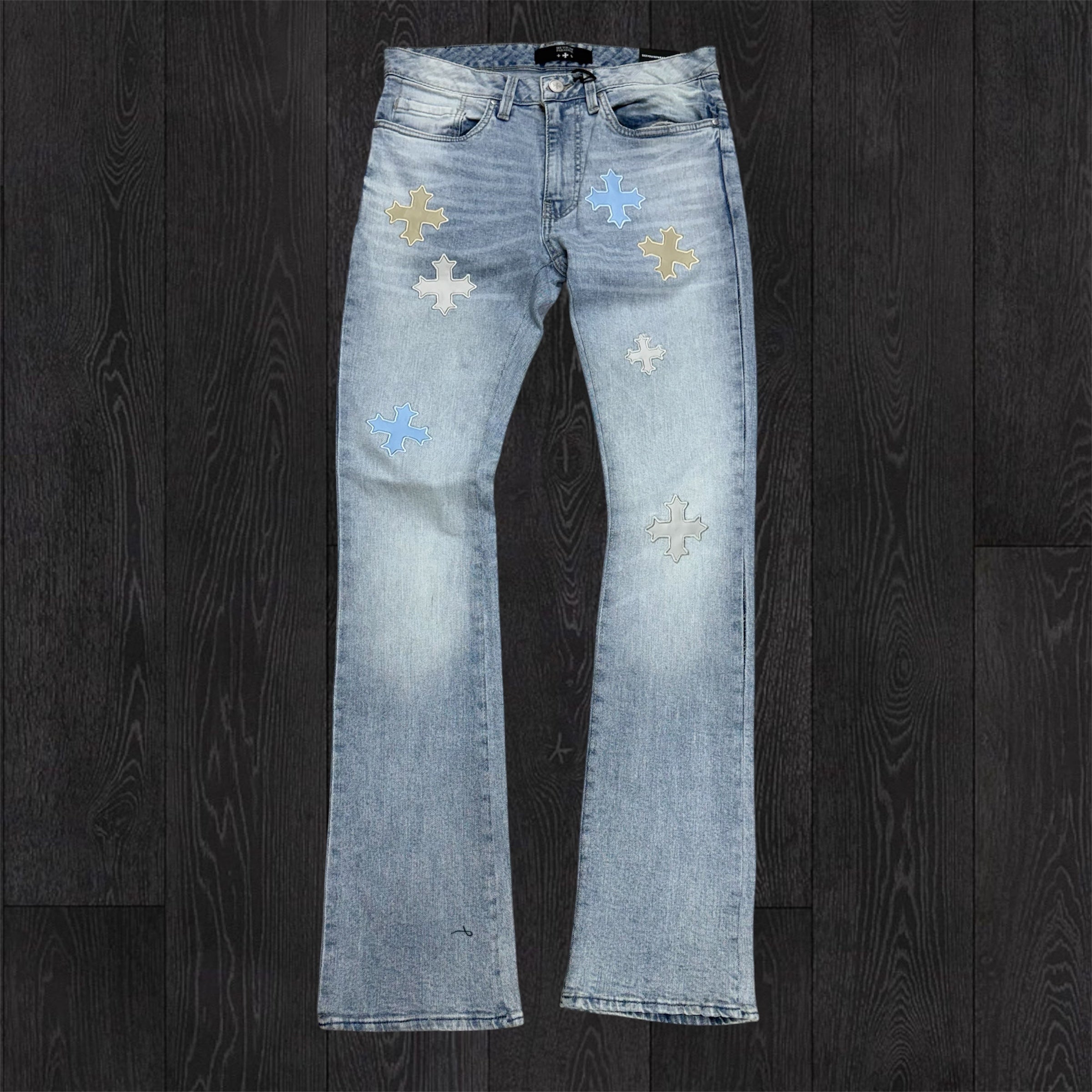 SYP - Stacked Patch Denim - Ice Blue 2344