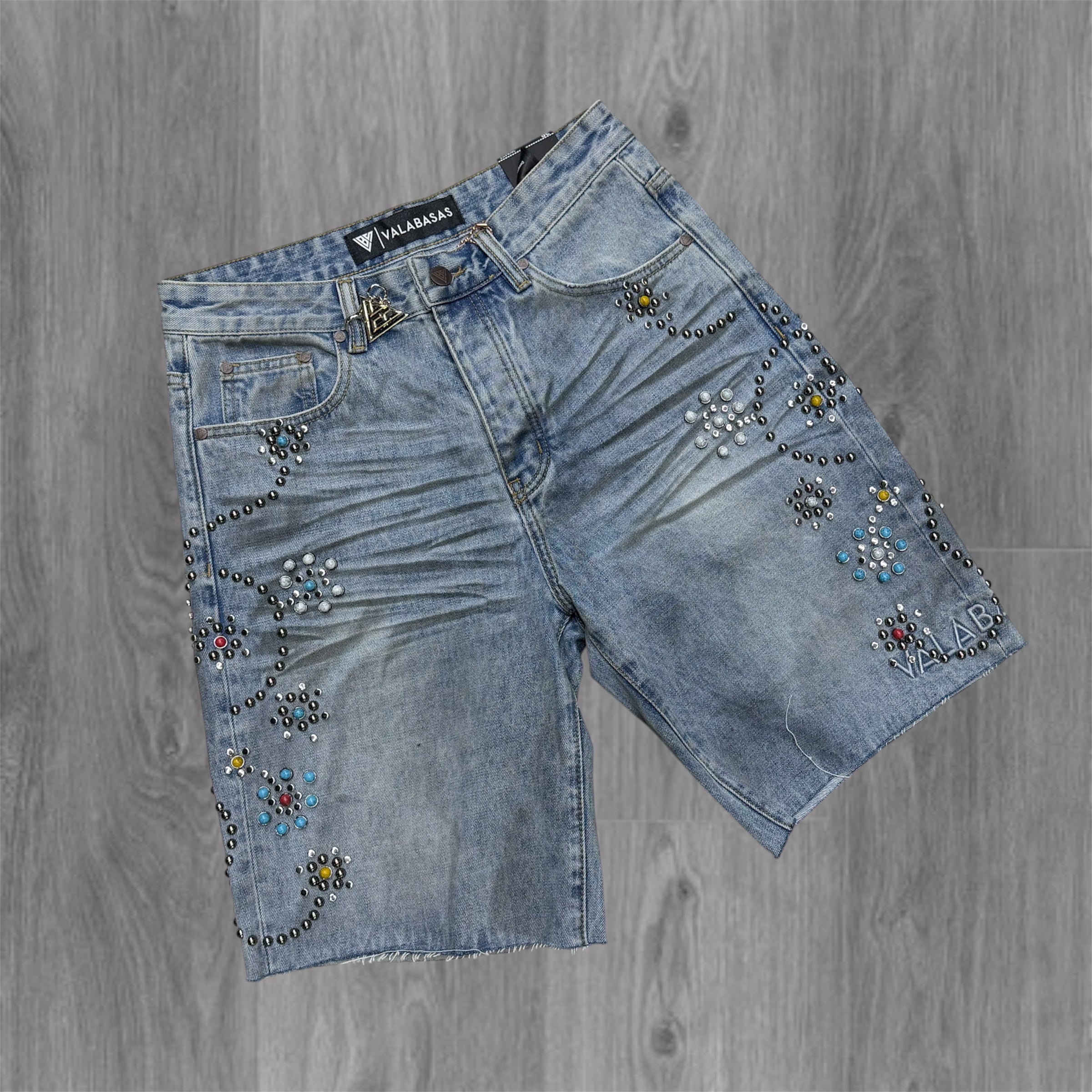 Valabasas - muse Denim Shorts - L Dirty wash- 1044
