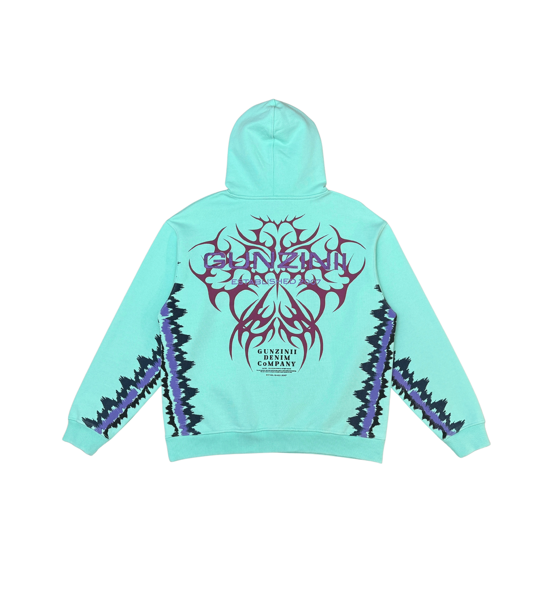 Gunzinii - Multi Graphic Hoodie - Mint - GZ576