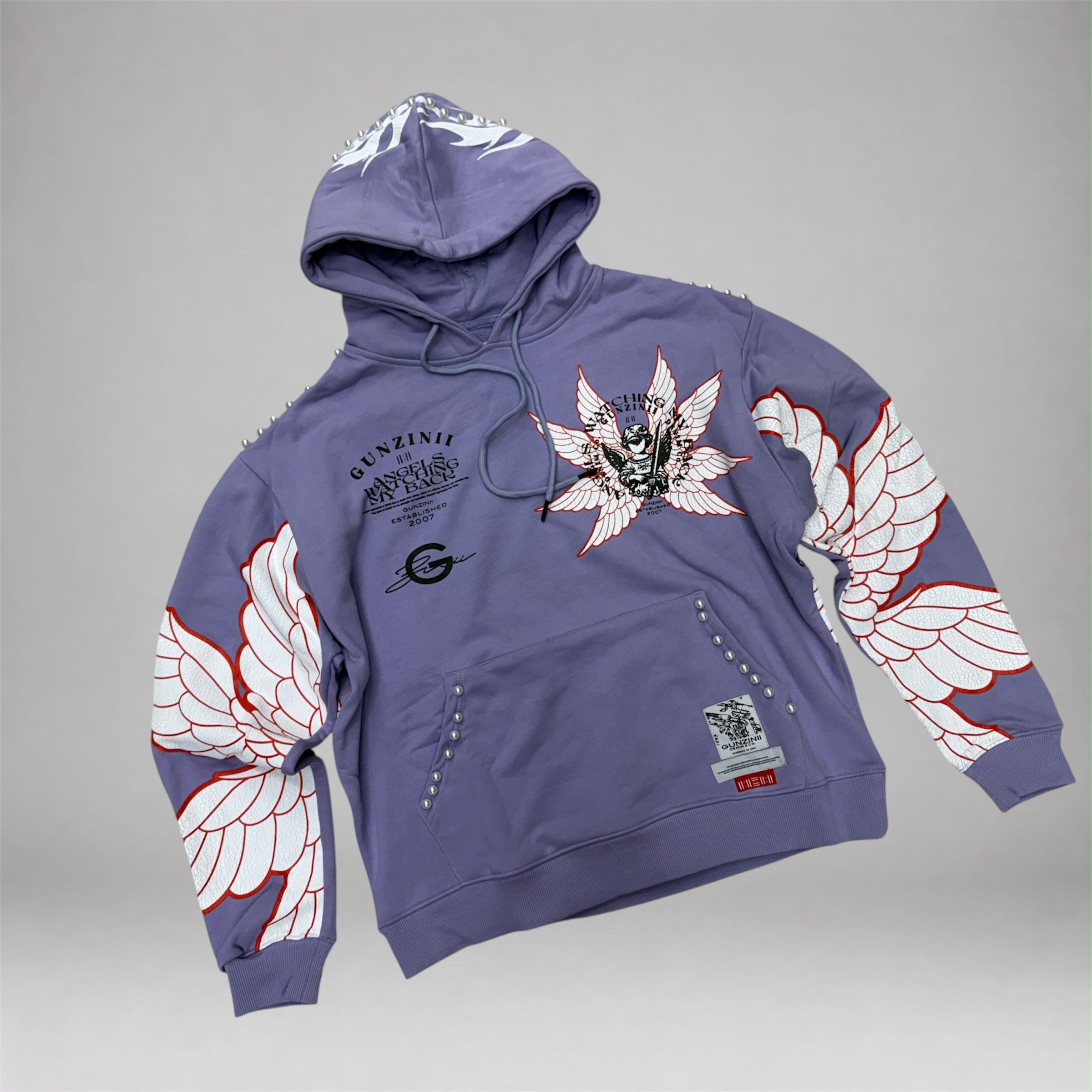 Gunzini - Angel Wings Hoodie - LAV 934