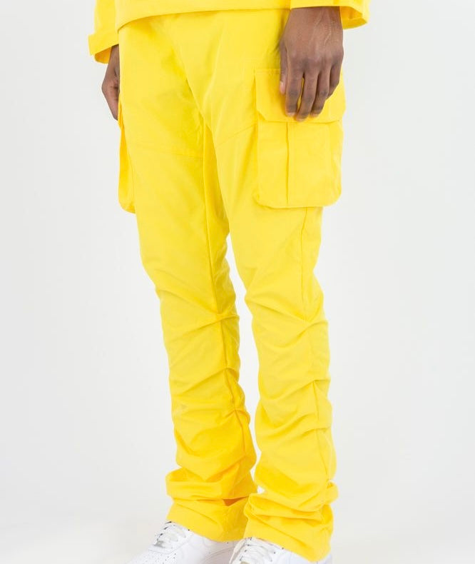Rebel - STACKED NYLON CARGO PANT (YELLOW) 422 522