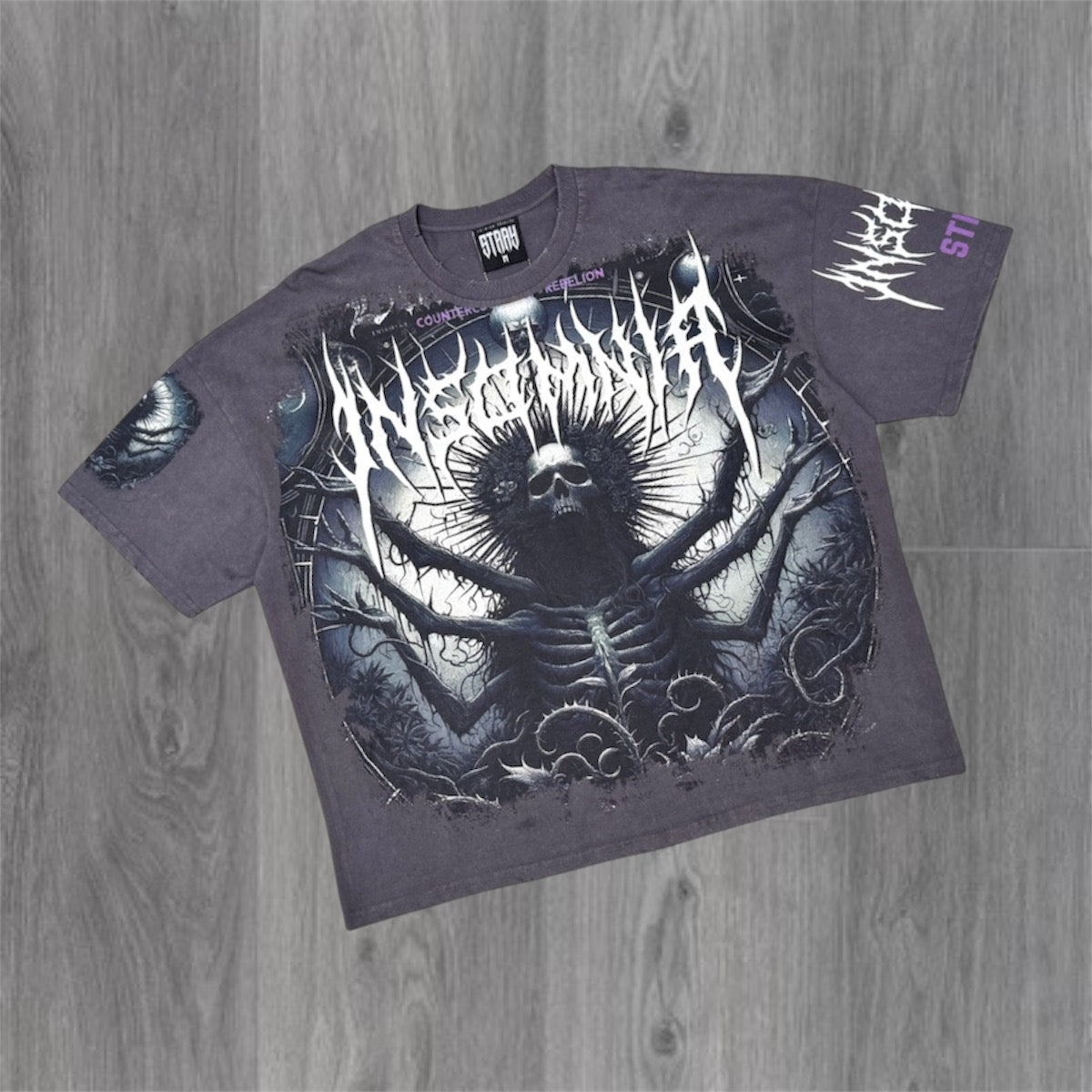 Stray -  Insomnia T-shirt - Charcoal 1723