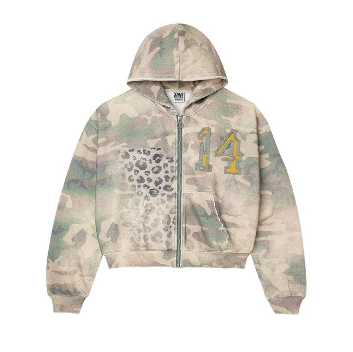Vale Lives Zip Up Camo Hoodie