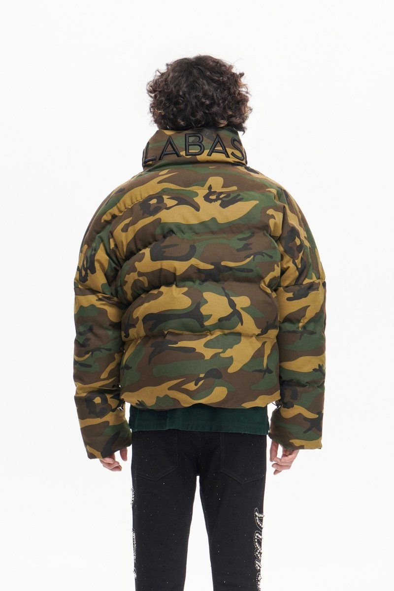 Valabasas - Bomber Puffer Camo Jacket - Army - 1005