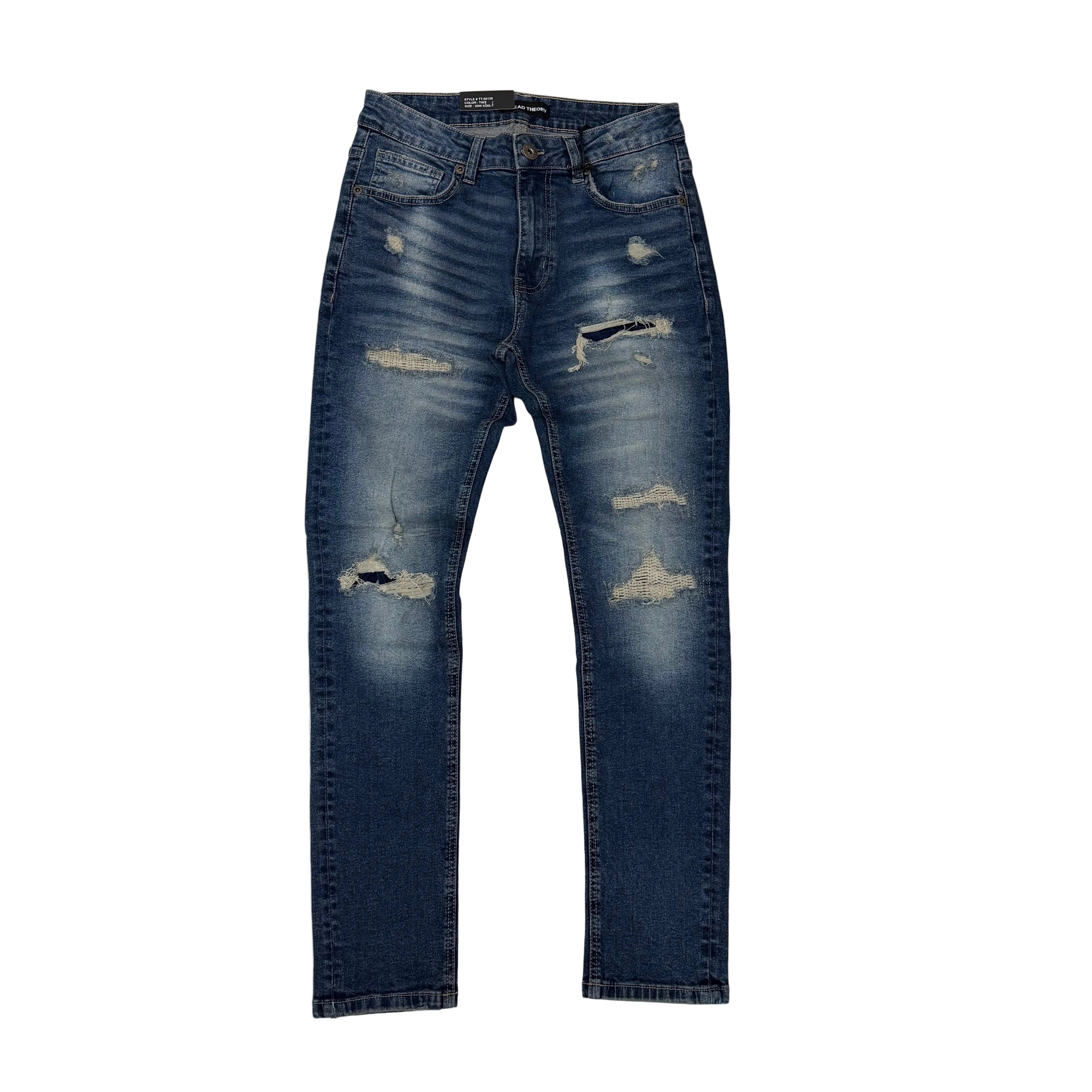 Threads - Slim Fit Distress Denim - Tint - 50128