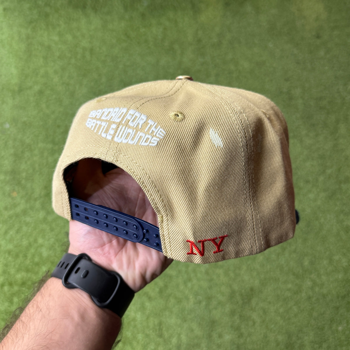 Rough Play - Navy/Tan NYC Snap Hat