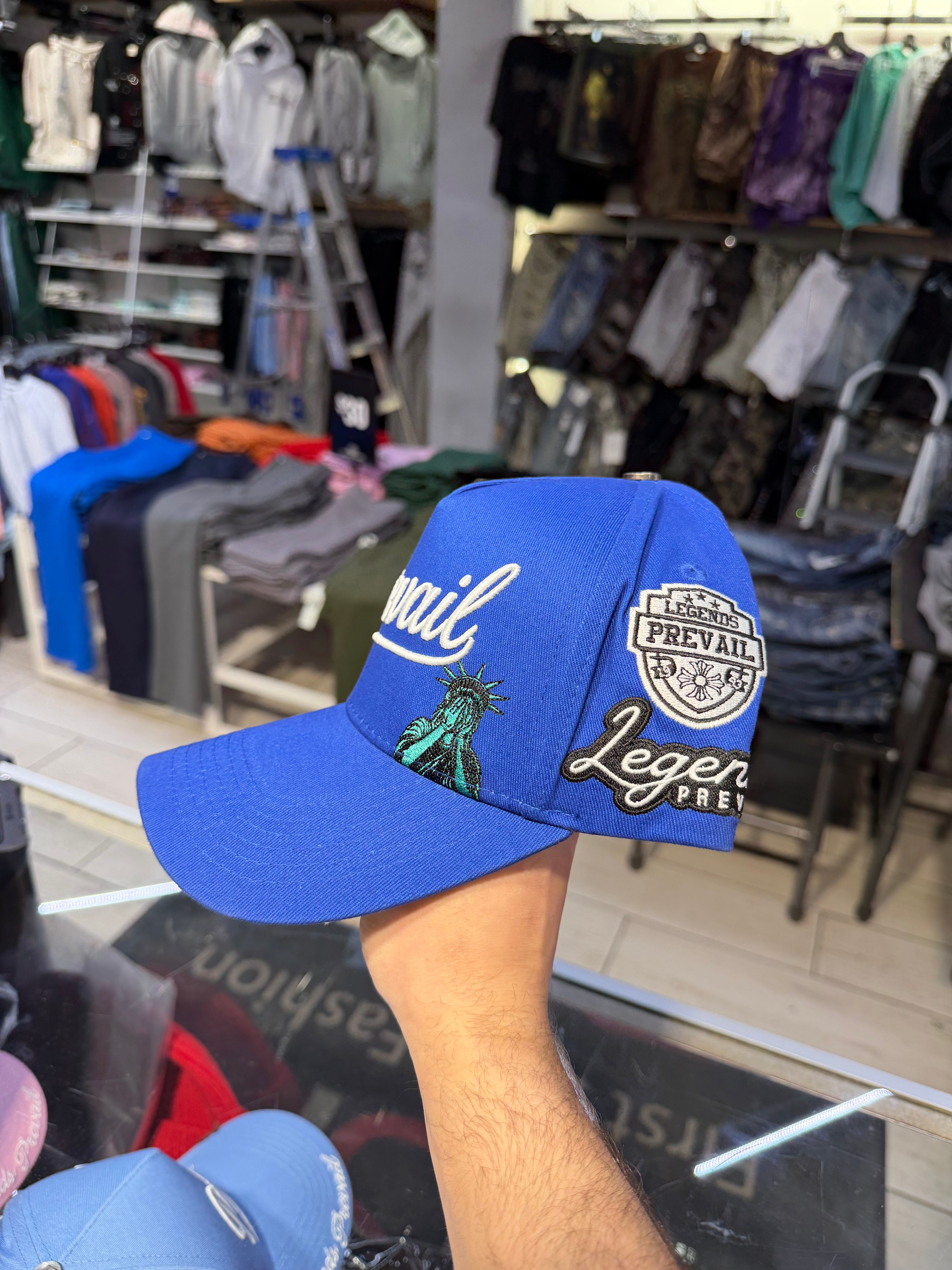 Prevail - Patch Trucker Hat - Royal Blue