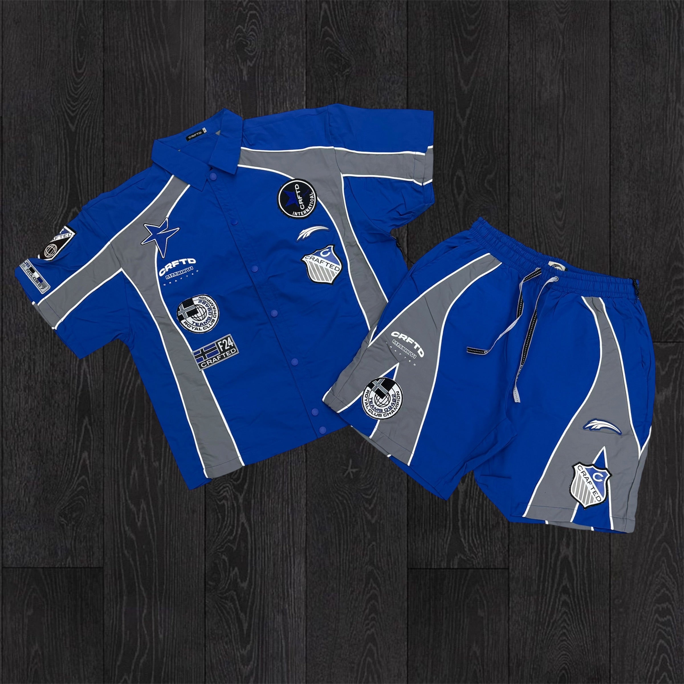 Crafted - WindBreaker Short Set - Royal Blue 577 578