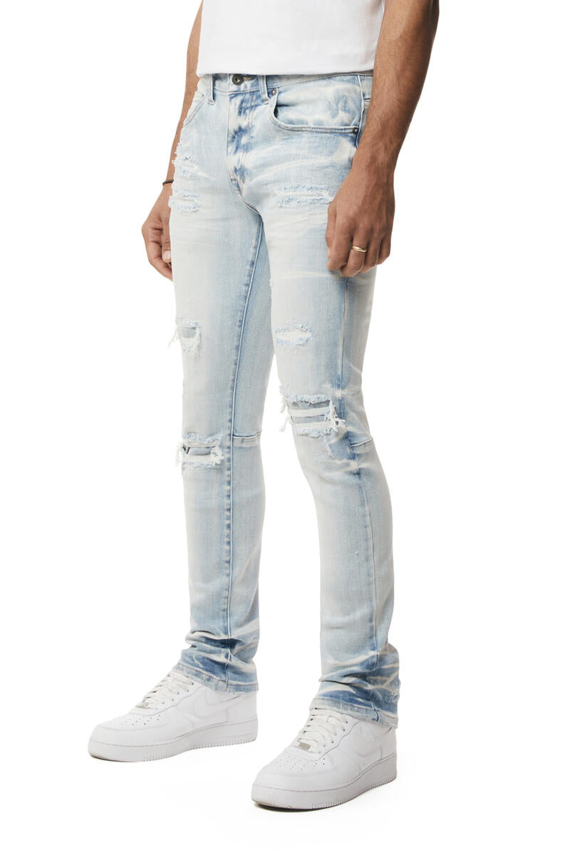 Rise Rip Slim Denim Santorini Blue 23733