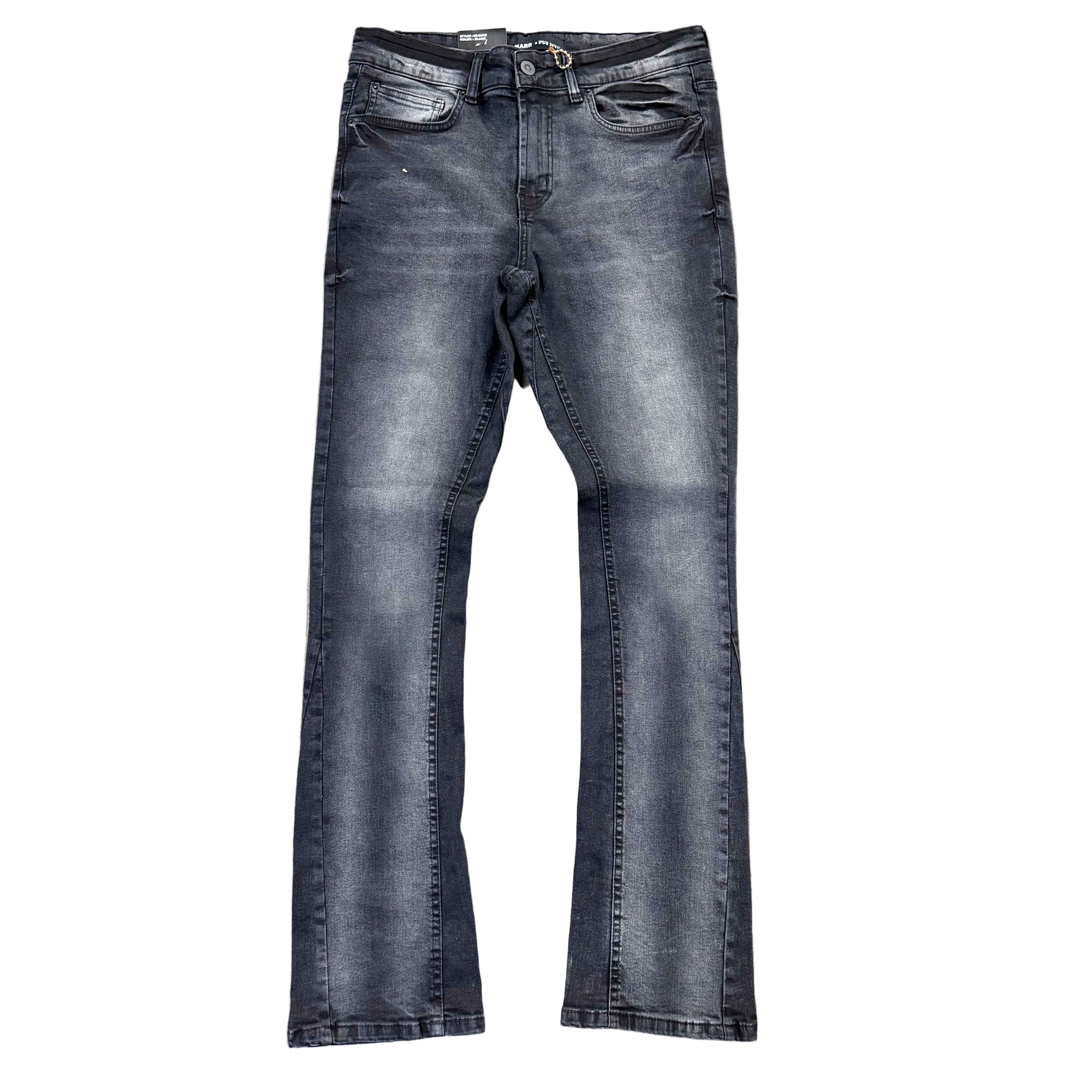 NARR - Stacked Fit Denim - Black - 80445