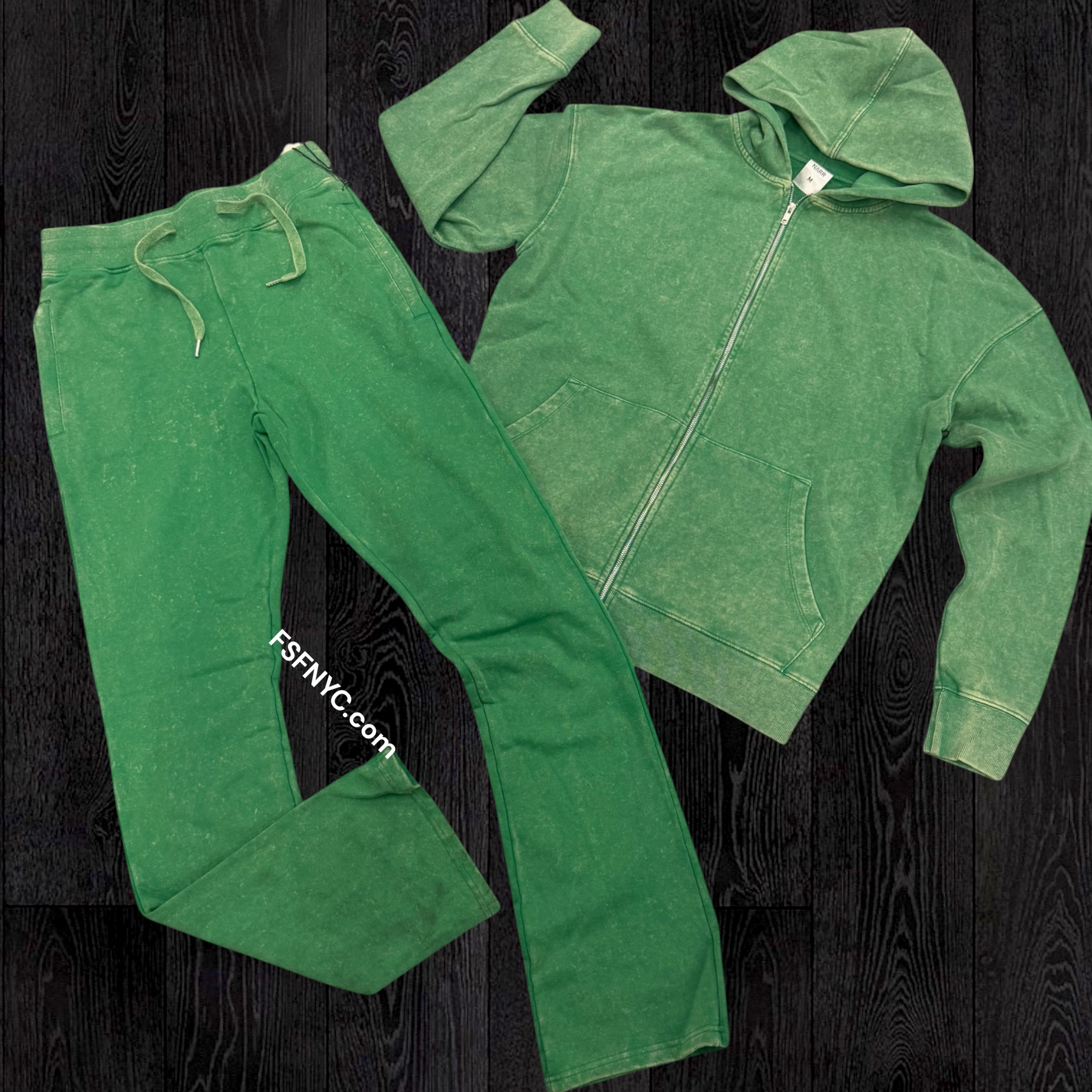 Narr - Mineral Wash Stacked Sweat Suit - H.Green. - 1992