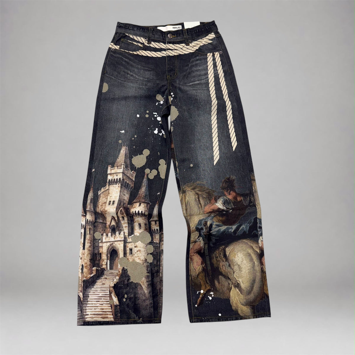 Armor -  Castle Baggy Denim - Wash black 203B