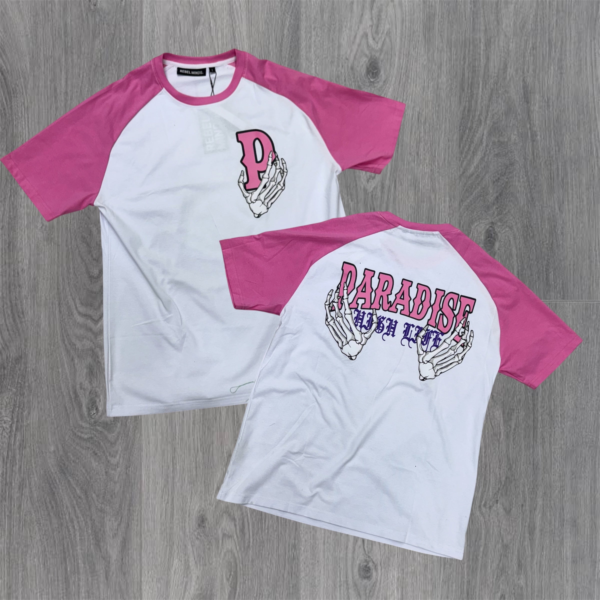 Rebel - Paradise Design Tee - White - 121 z