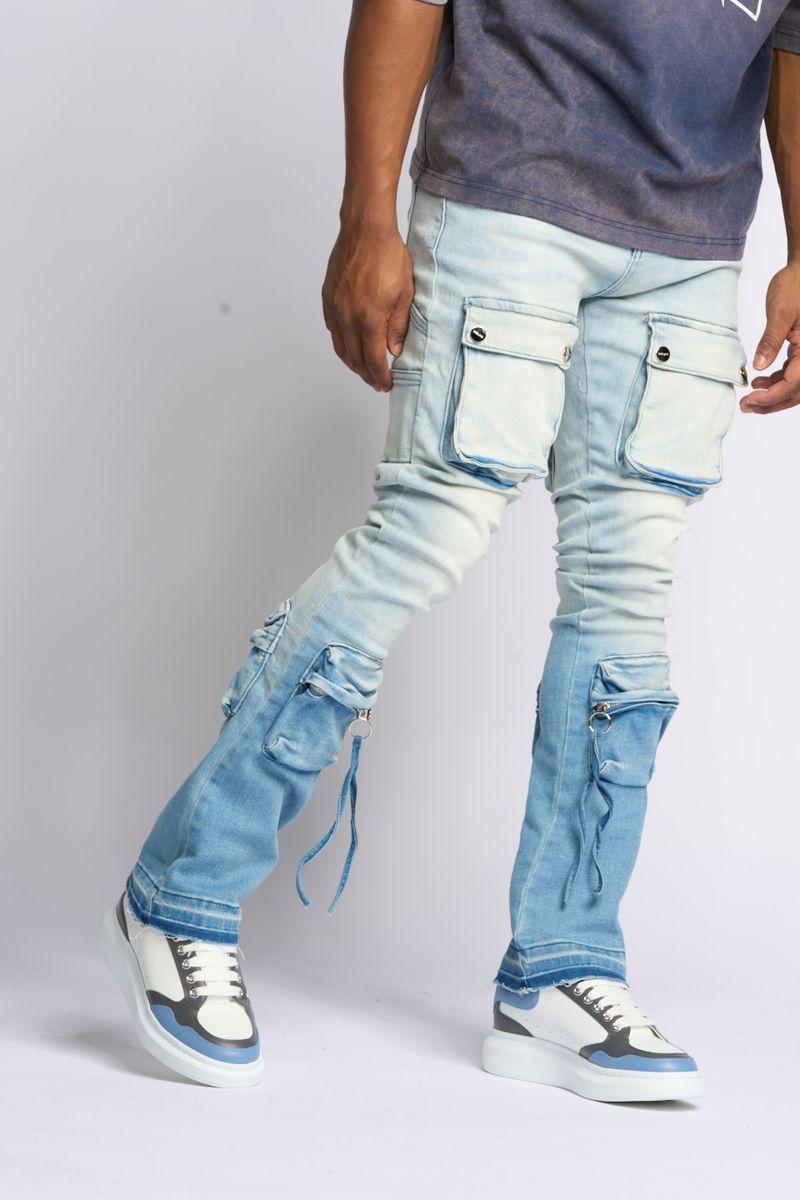 Pheelings Stacked Better Days Cargo Denim Blue 2475