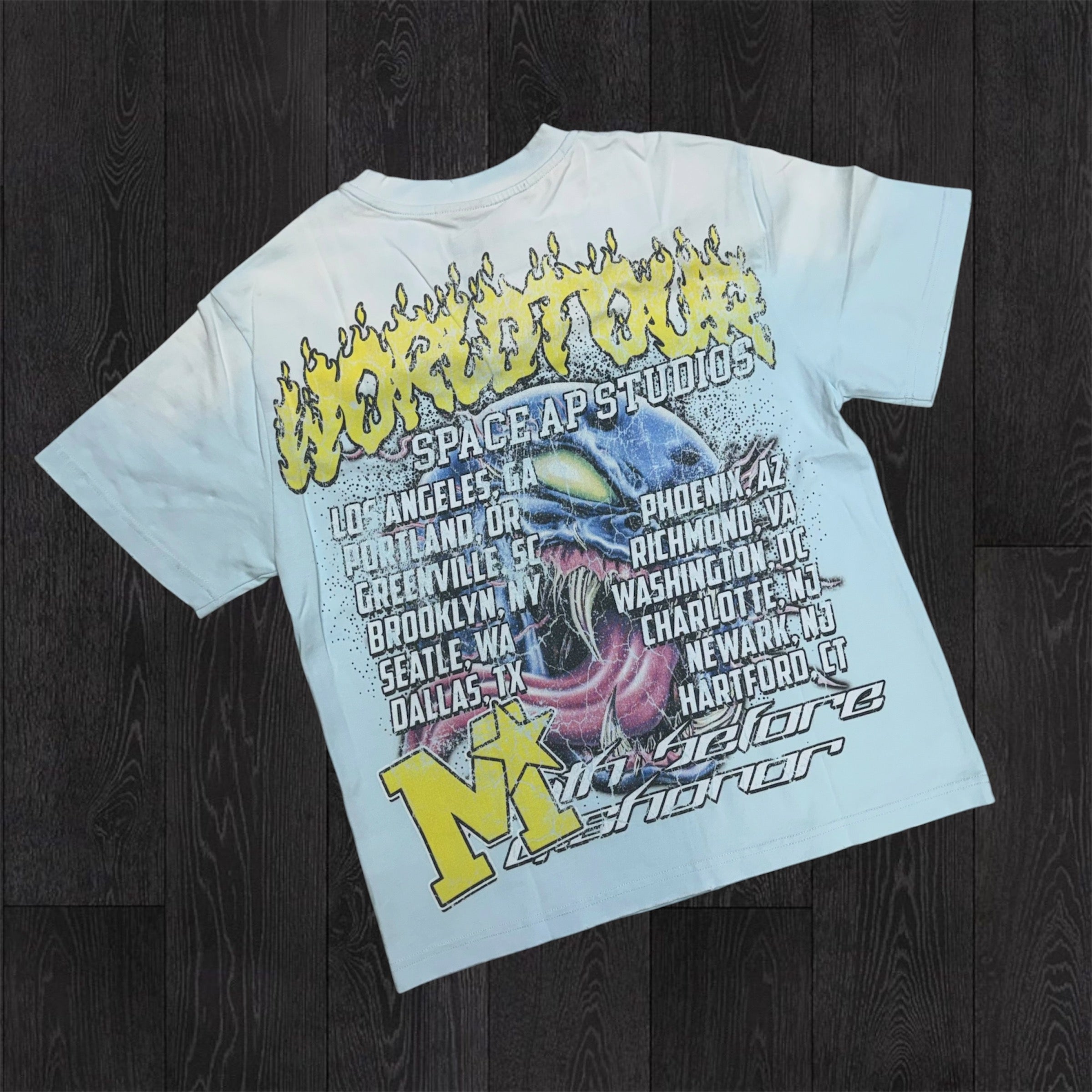 Space -  Death Before Dishonor T-shirt —L Blue- TS09