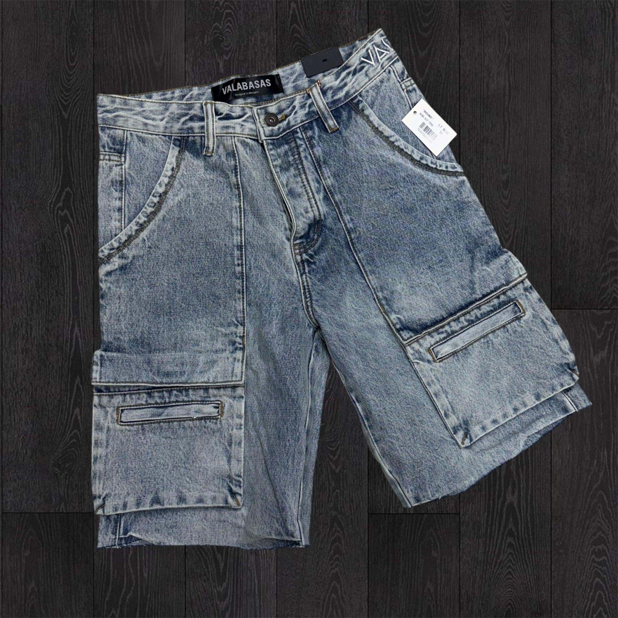 Valabasas - Bound Denim Shorts - Light Blue - 1050