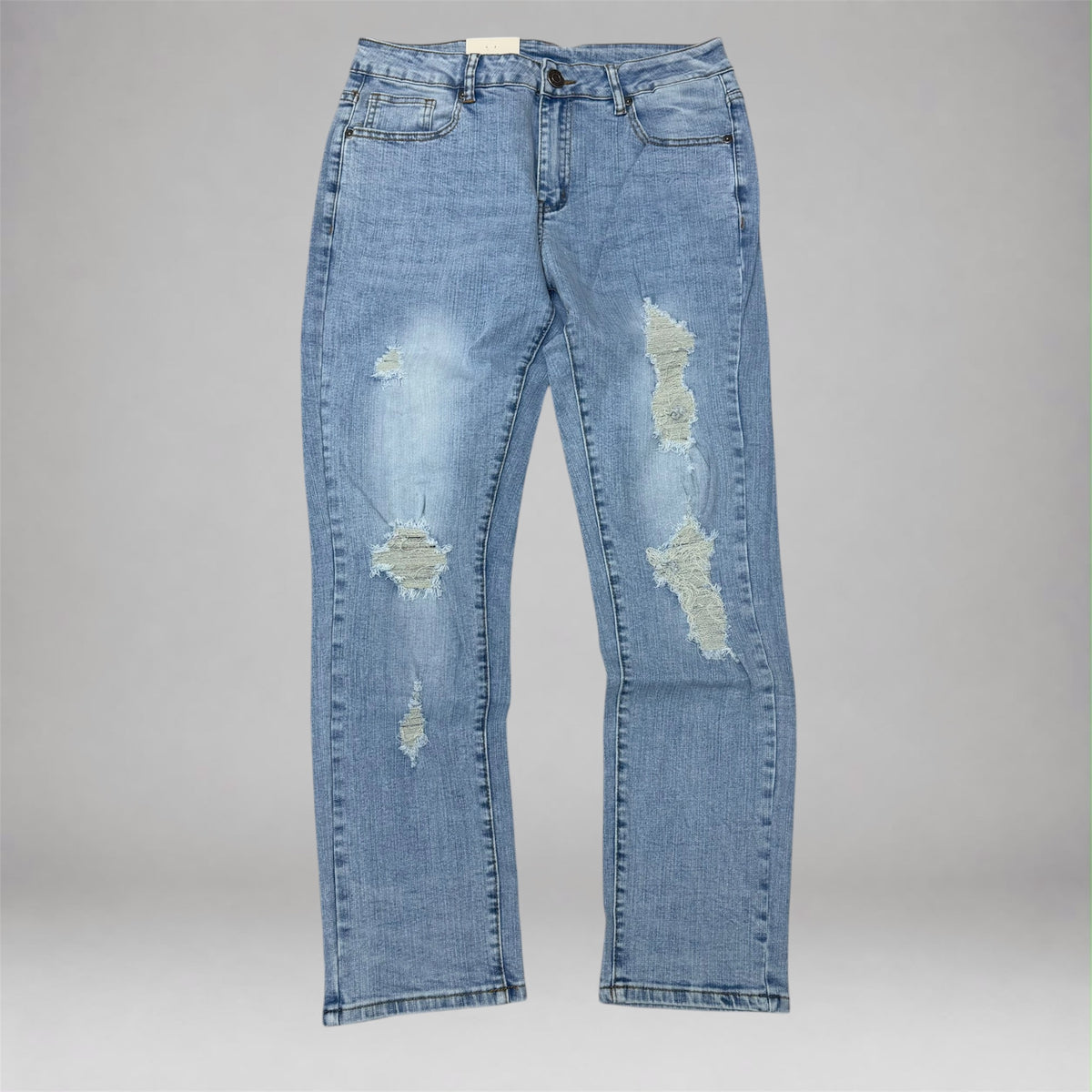 SBO - Ripped Skinny Fit Denim - Lt Blue 231