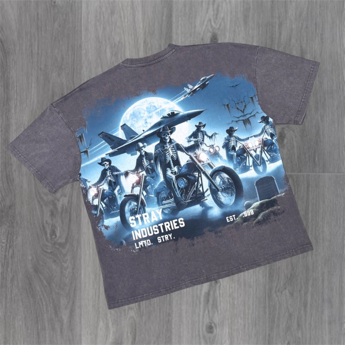 Stray -  End Game T-shirt - Charcoal 1743