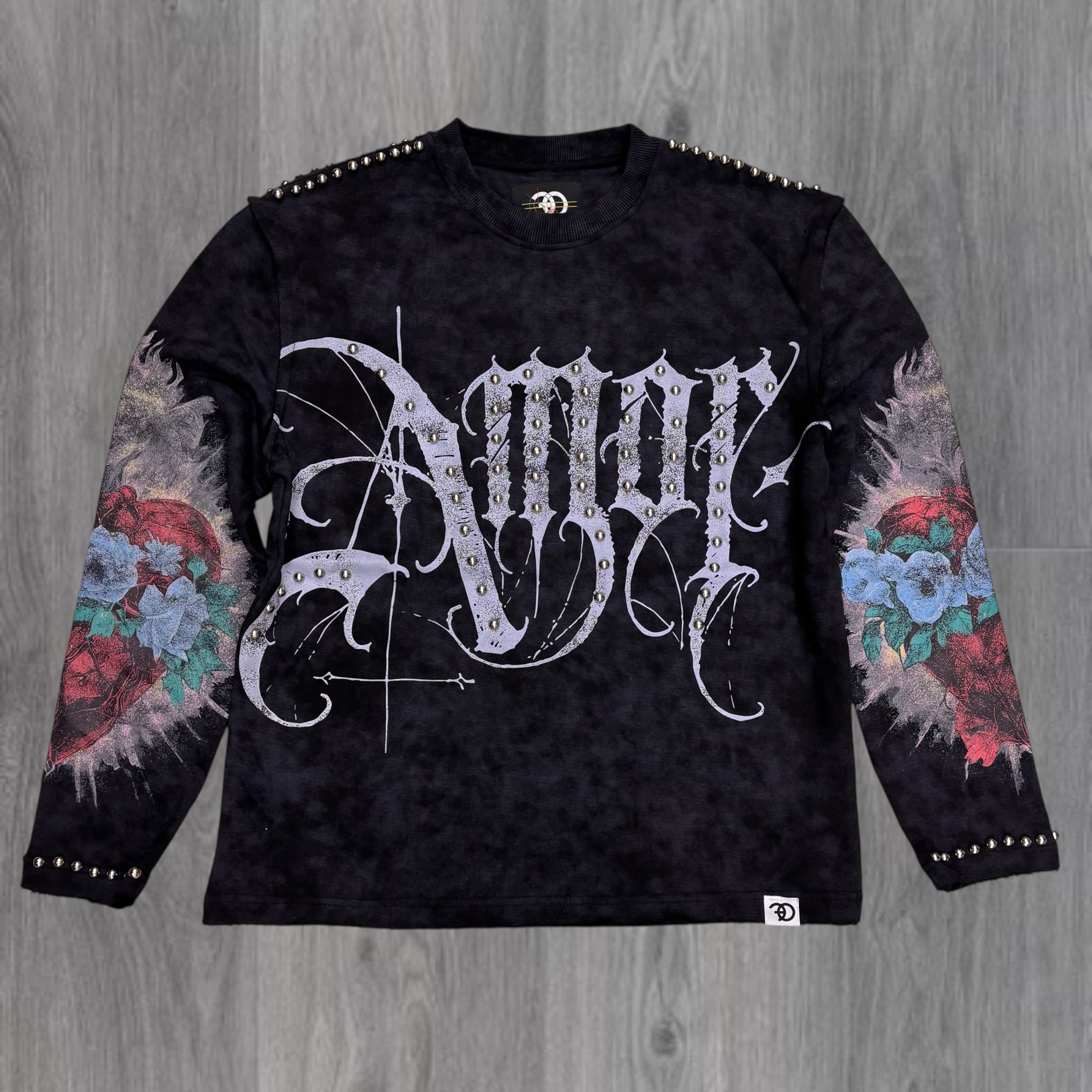 MAKOBI - “ AMOR” Studs Sweatsuit - BLKWSH - 4226