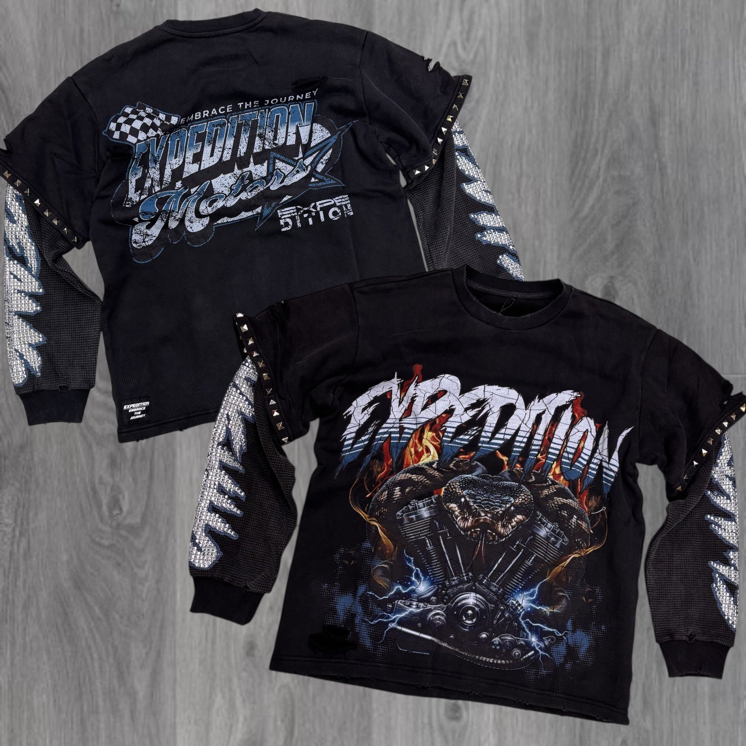 MILANO - VIPER Long Sleeve Tee - CHRCL WASH - 10425