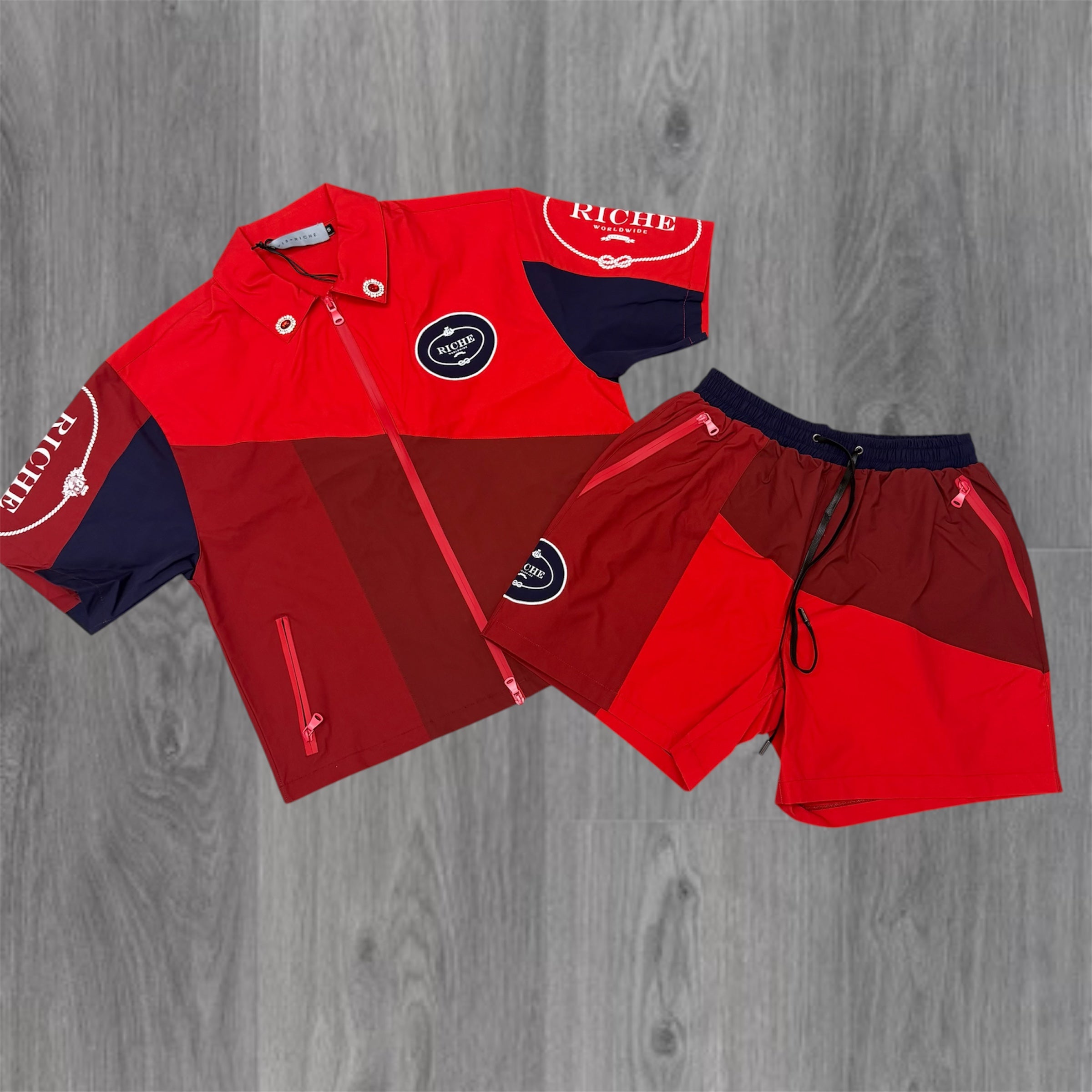 VR - Monoblock Windbreaker Short Set - Red 2050 2051