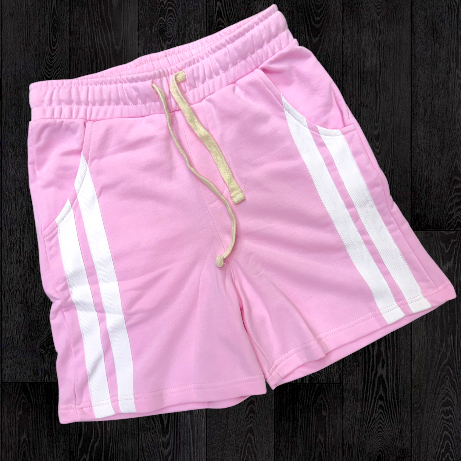 Narr - Stripe Sweat Shorts - PINK