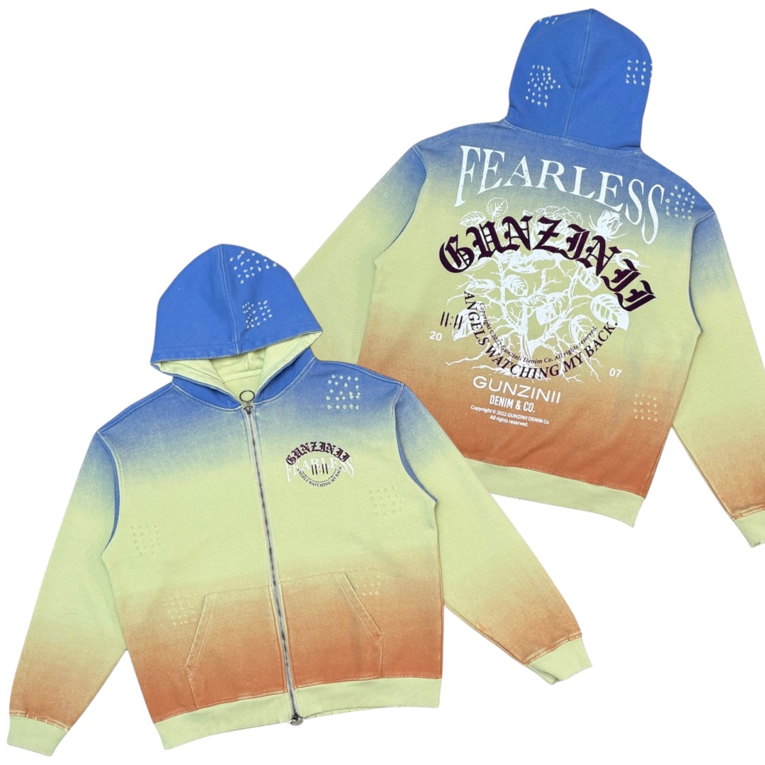 Gunzinii - Fearless Zip Hoodie - D.SAGE - GZ538