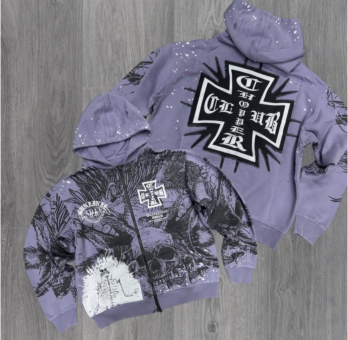 Gunzinii - Zip Hoodie - Lavender - GZ544