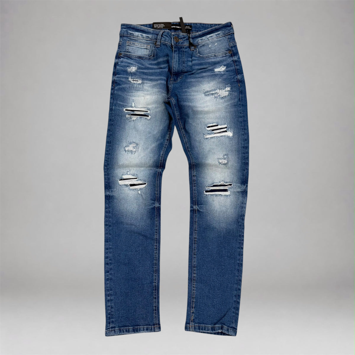 Thread - Slim Distress Denim - Med Blue 50138