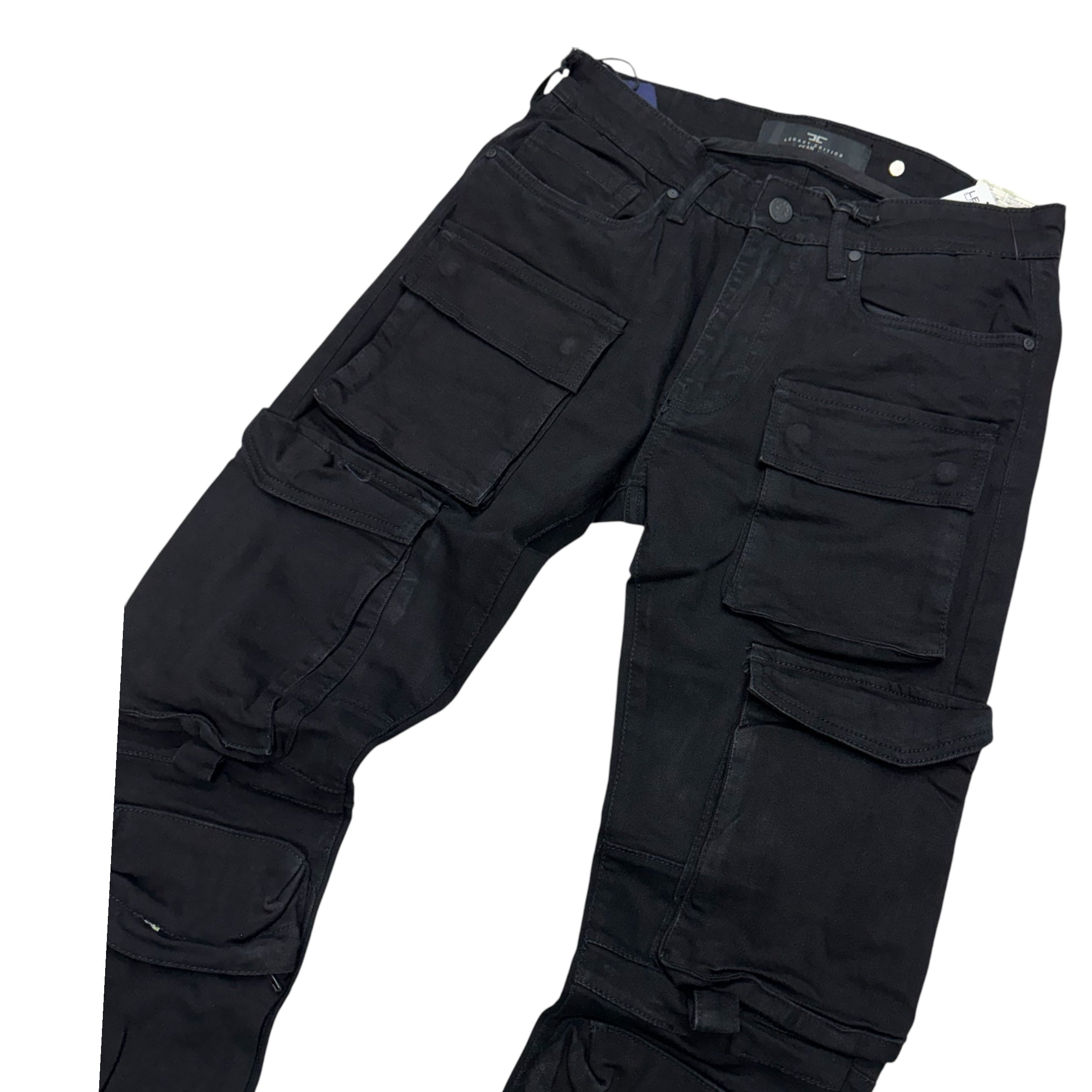 JC Utility Cargo Denim Jet Black JS1284