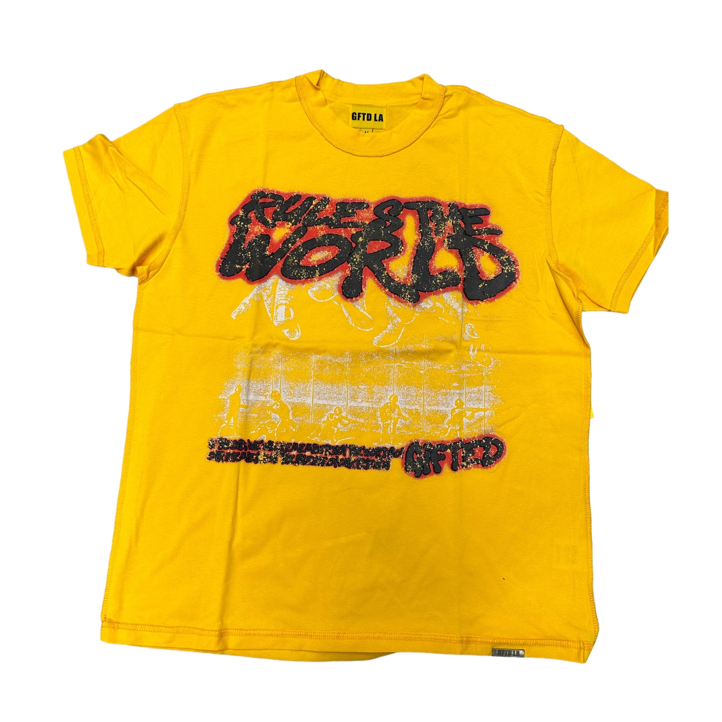 GFTD Rule The World OverSize T-shirt Yellow