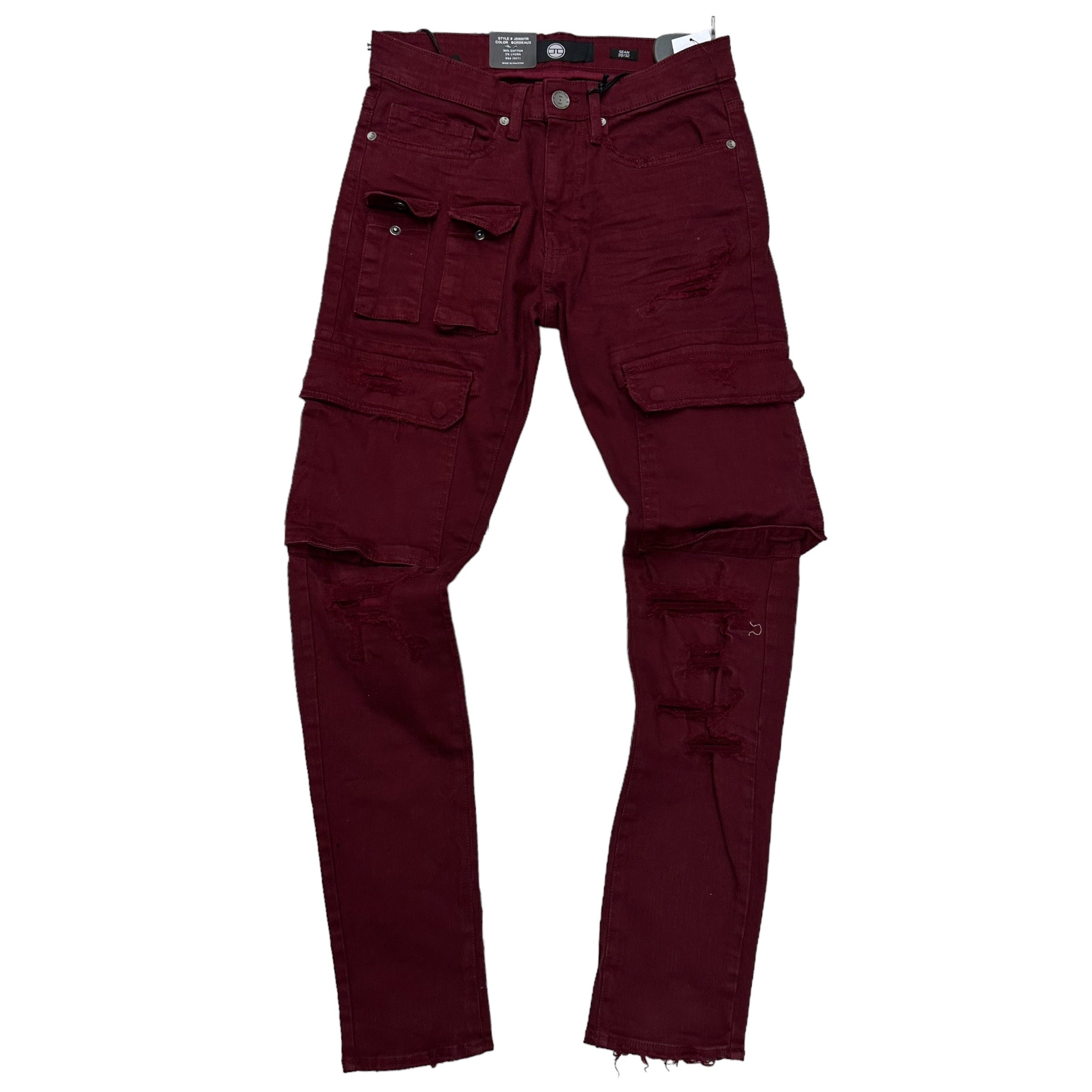 Jordan Craig slim fit jeans Burgundy js900tr jr950tr or