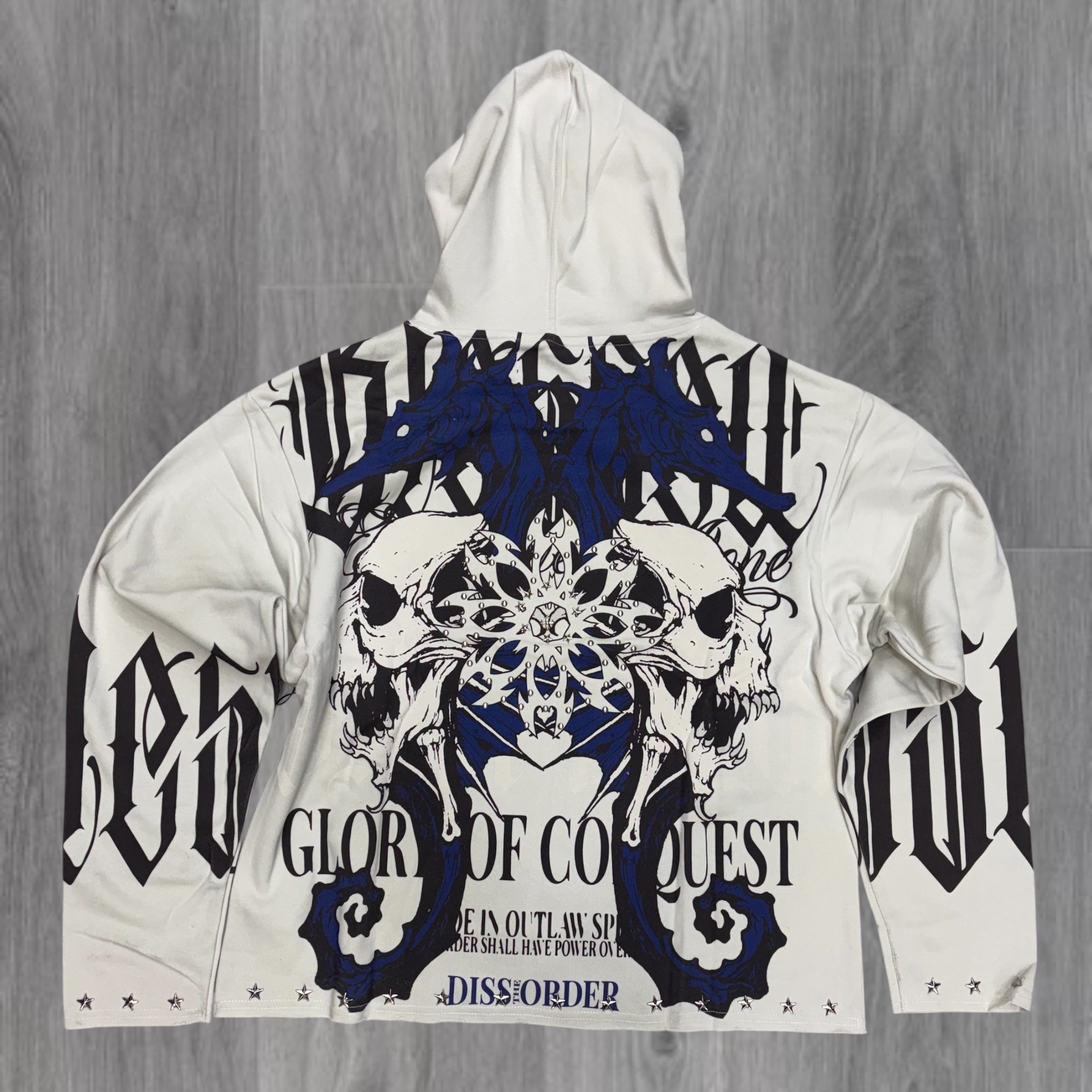 DISORDER -  GLORY Studs Hoodie - STONE - 320