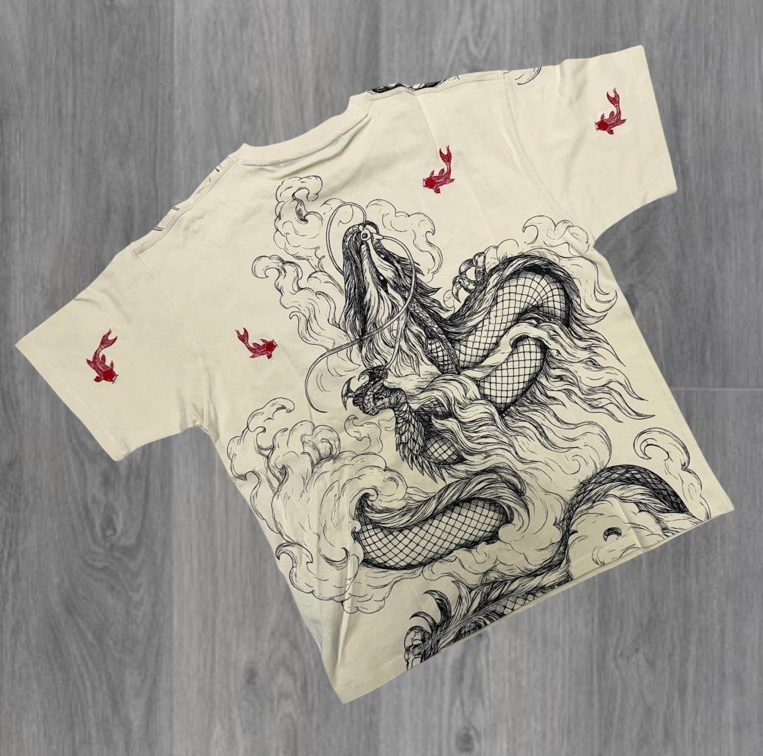 Valabasas - Mythic Flow T-shirt - Beige  - 1098