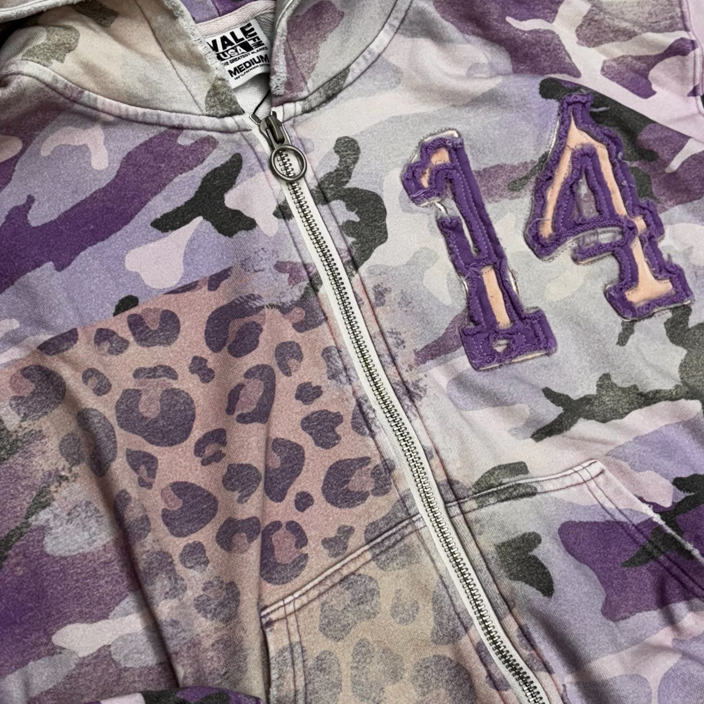 Vale Lives Zip Up Camo Hoodie