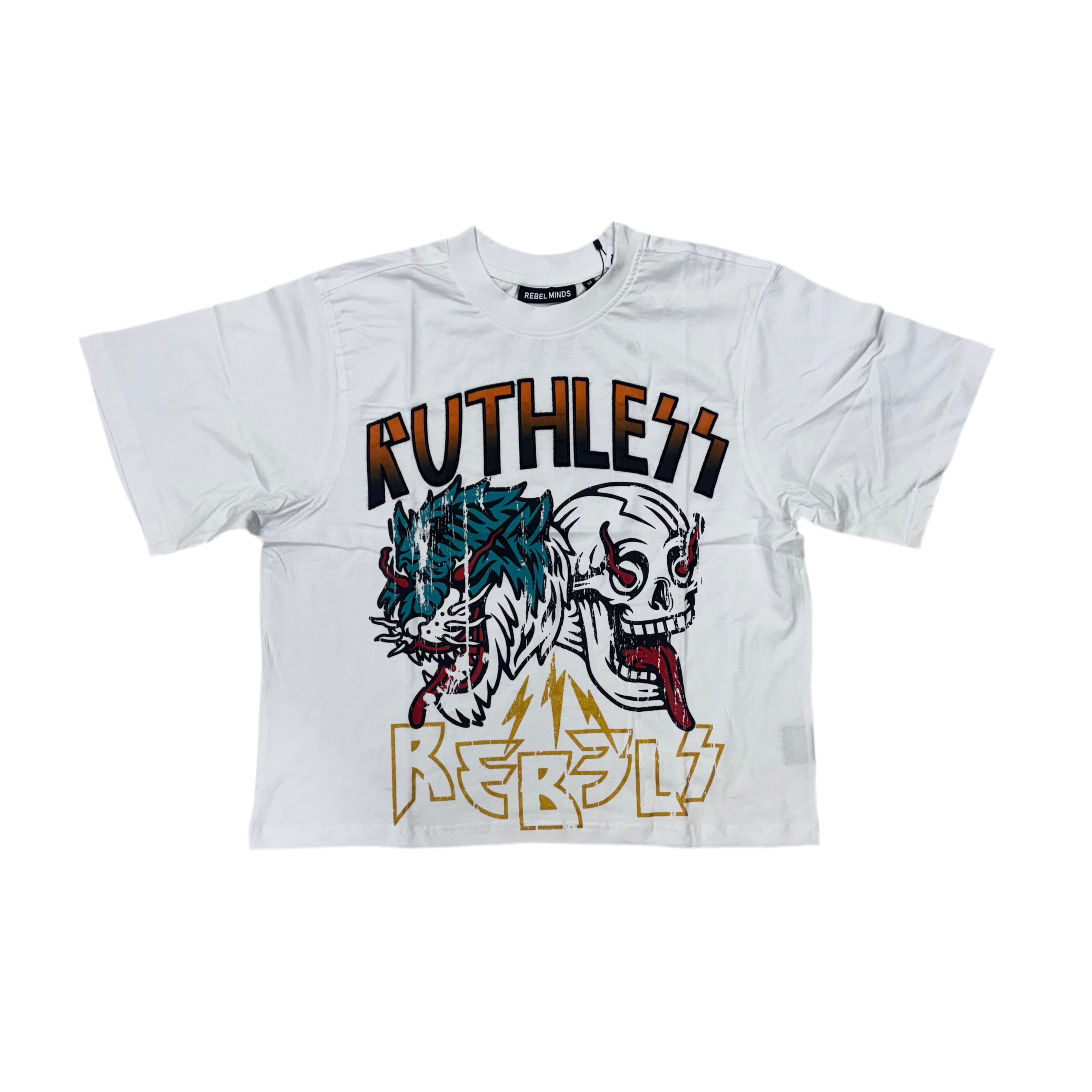 Rebel Ruthless Tee White 162