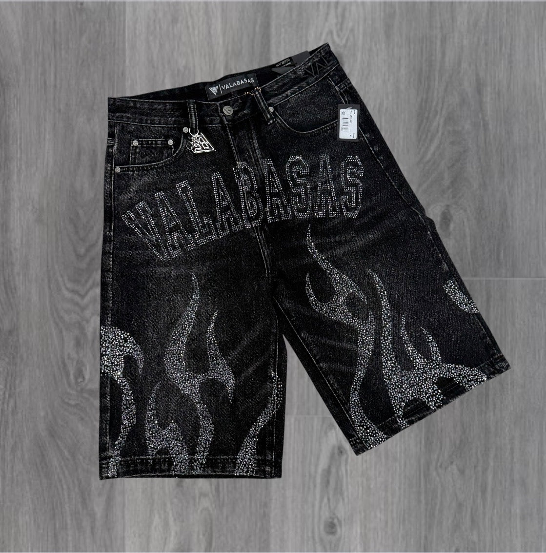 Valabasas - Haste Denim Shorts - Black - 1027
