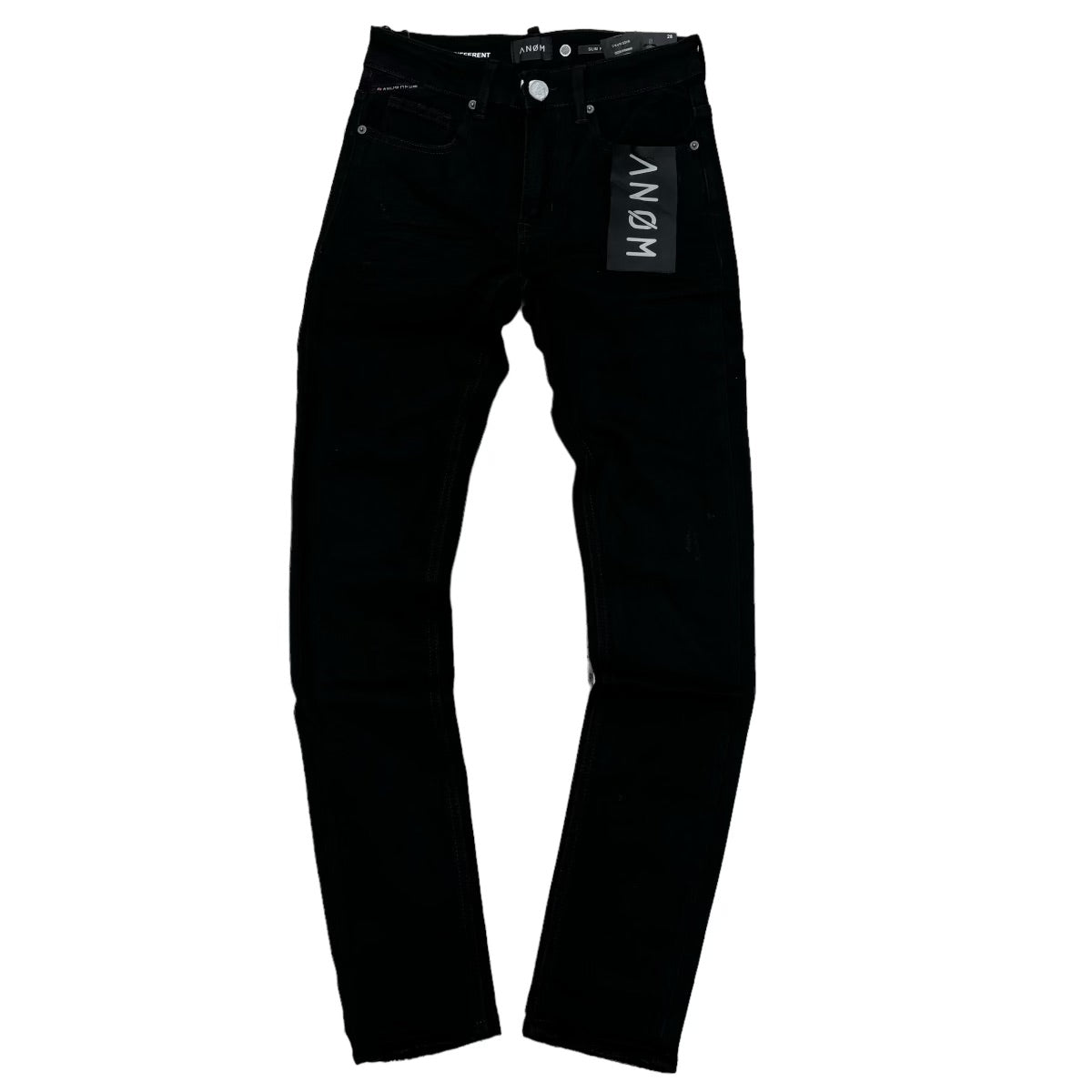 ANOM Jeans Jet Black bill Skinny Jeans 110