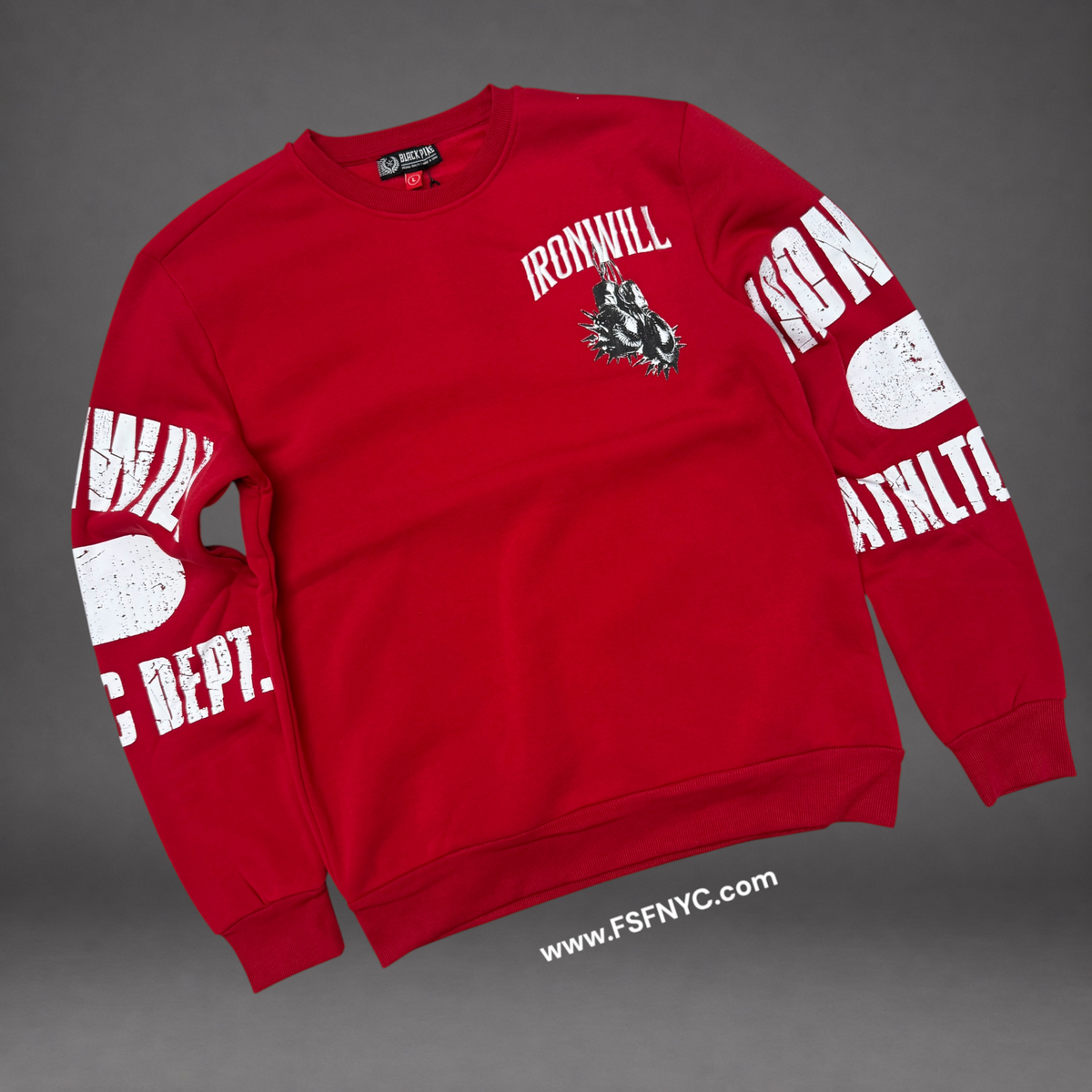 Pike - Iron Crew Sweatshirt - Red - 2611