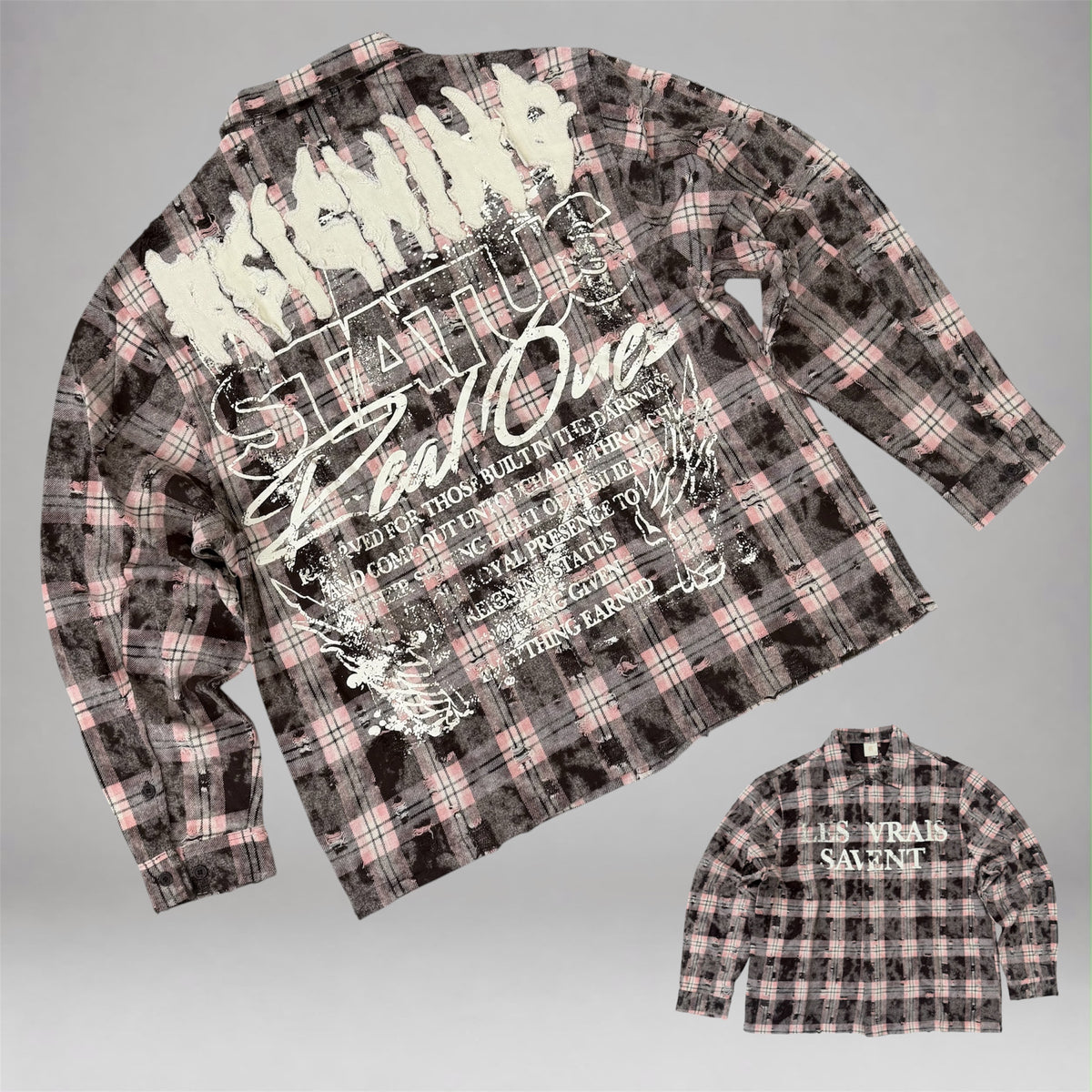 R - Flannel L/S Shirt - Pink - 765