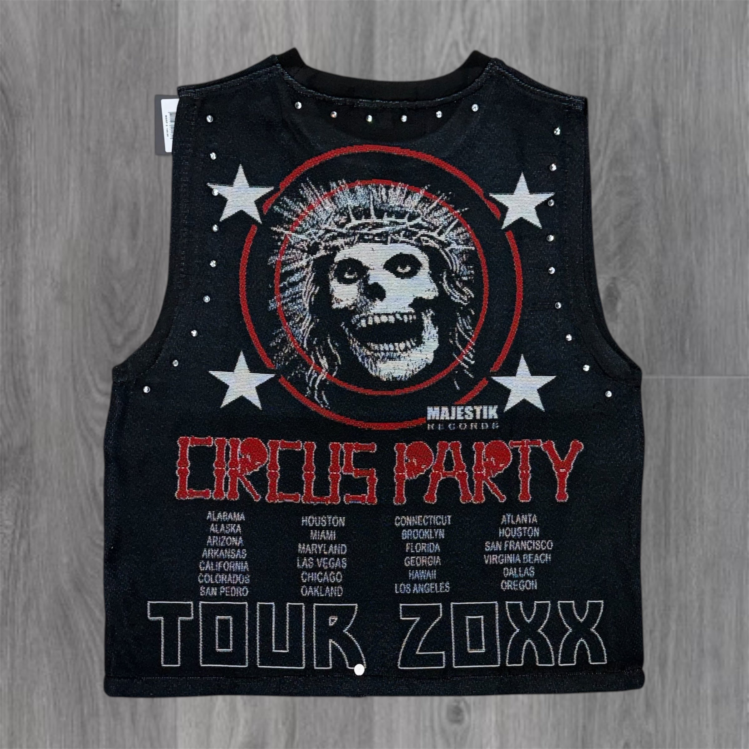 MJSTK- Tapestry Sleeveless Circus Black - 2605